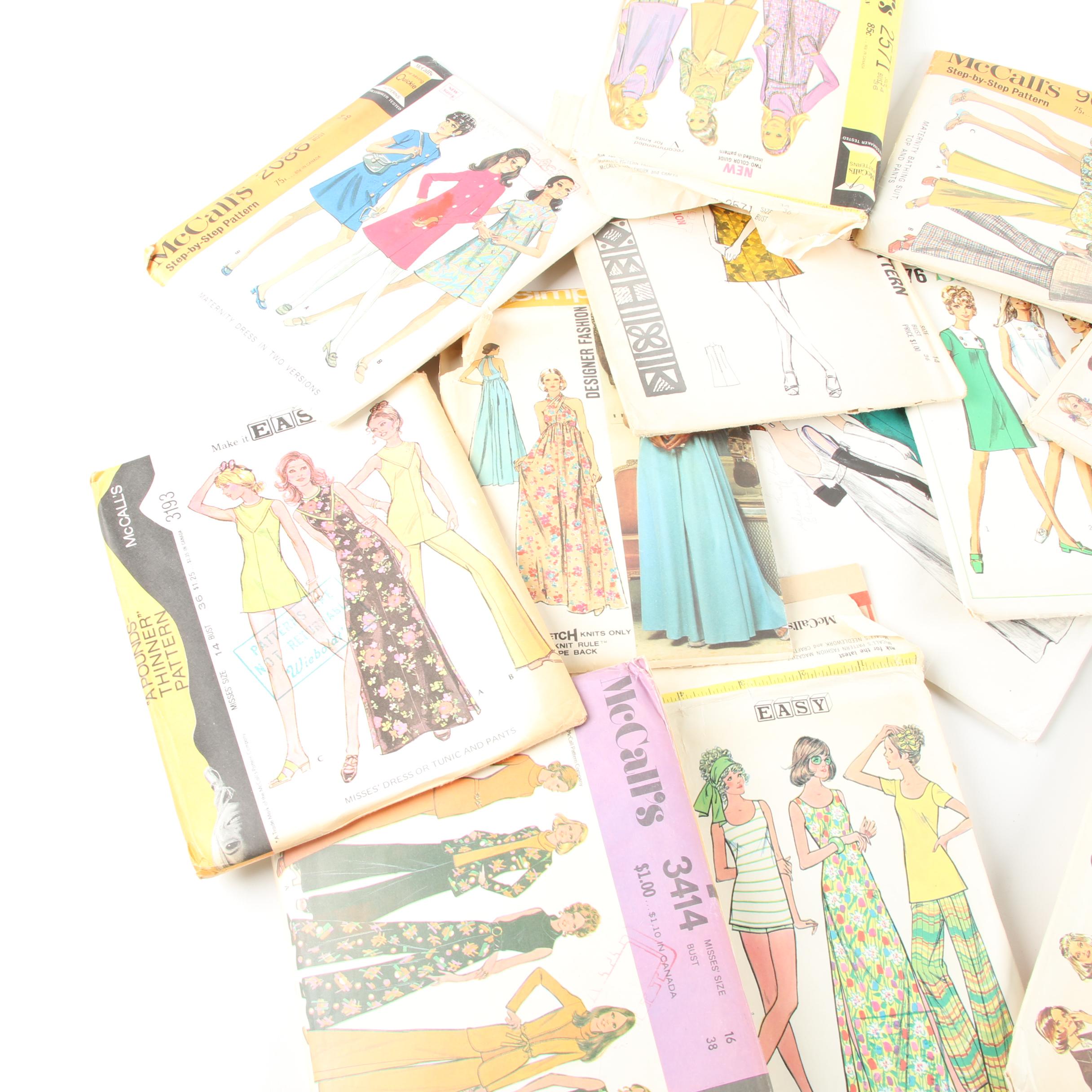 Vintage Simplicity, Butterick, and McCall's Sewing Patterns