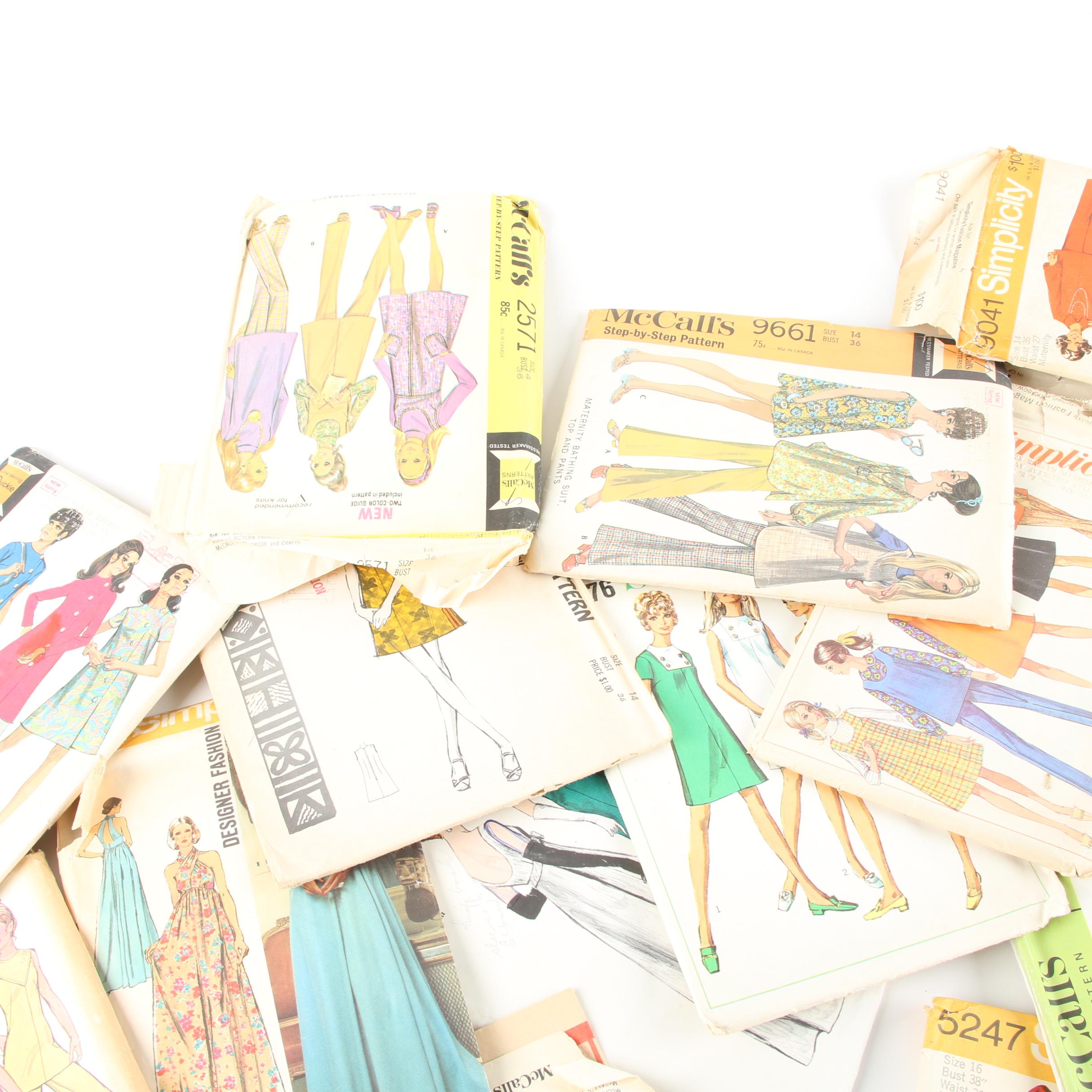 Vintage Simplicity, Butterick, and McCall's Sewing Patterns
