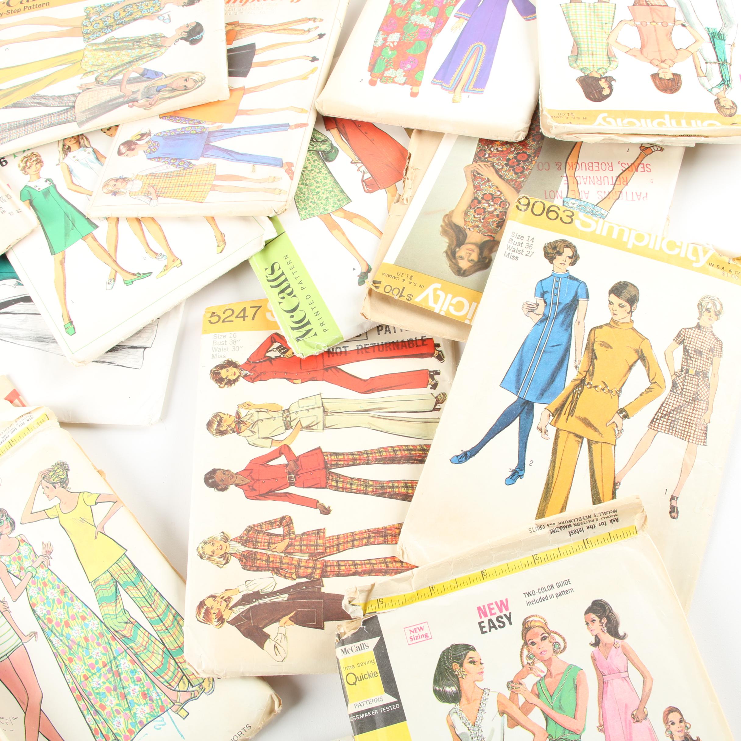 Vintage Simplicity, Butterick, and McCall's Sewing Patterns