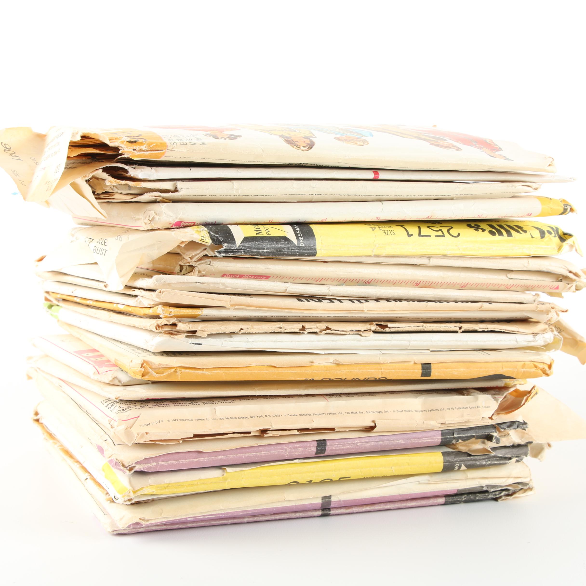 Vintage Simplicity, Butterick, and McCall's Sewing Patterns