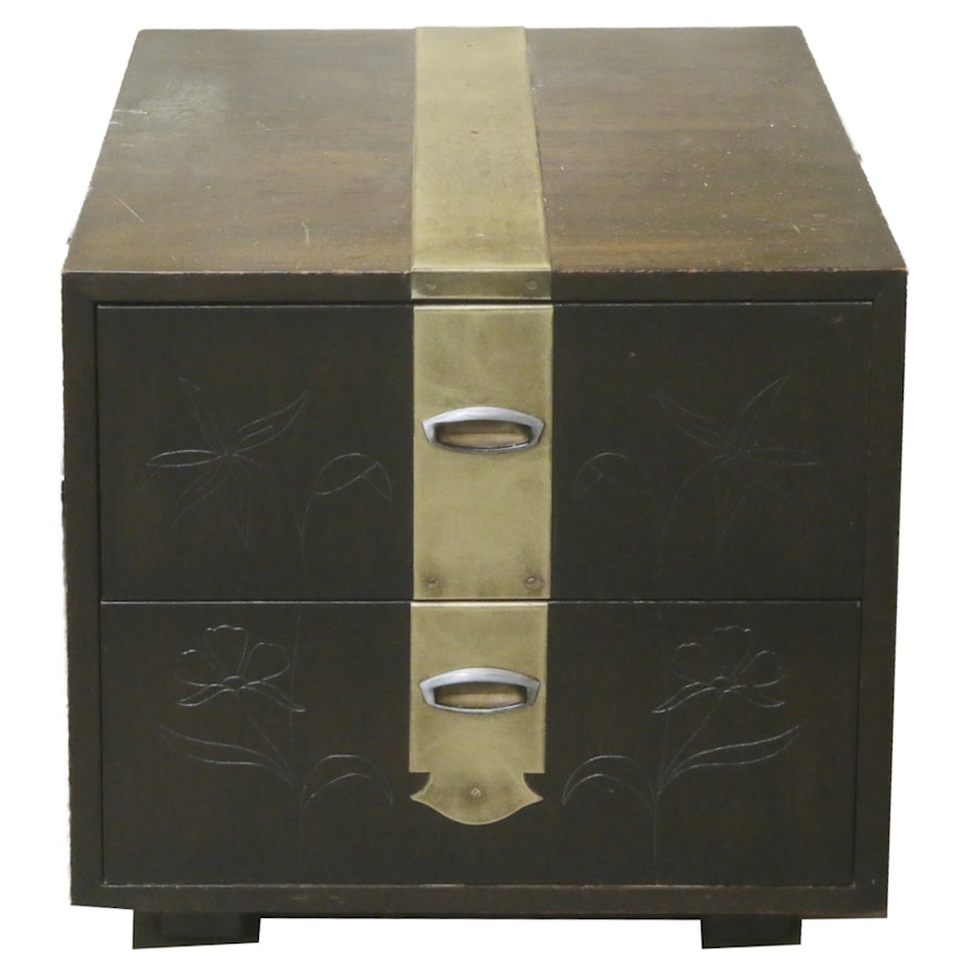 Vintage Henredon Asian Influenced Night Stand