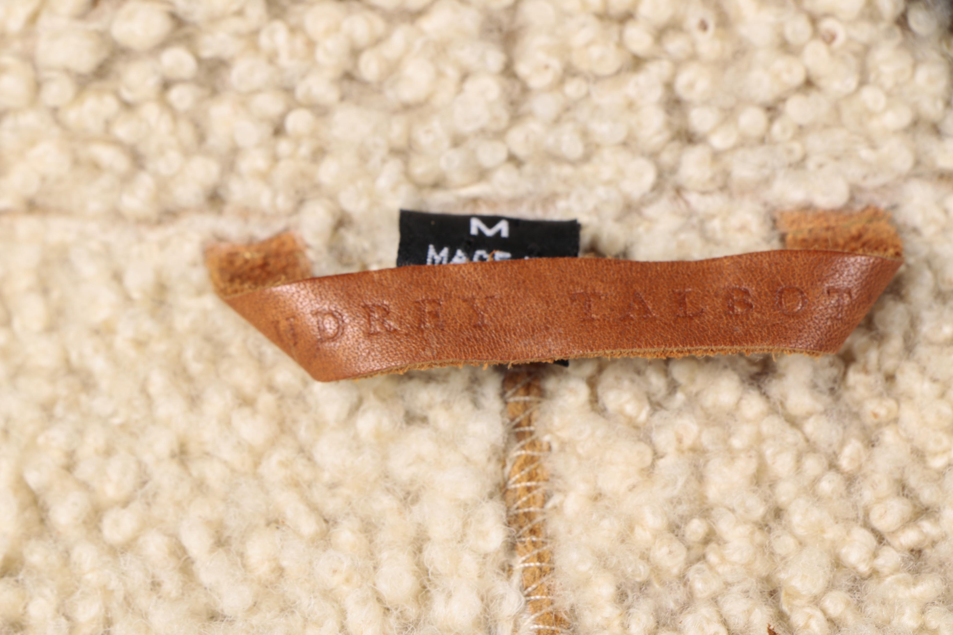 Women's Audrey Talbott Brown Lambskin Coat with Australian Possum Fur Trim