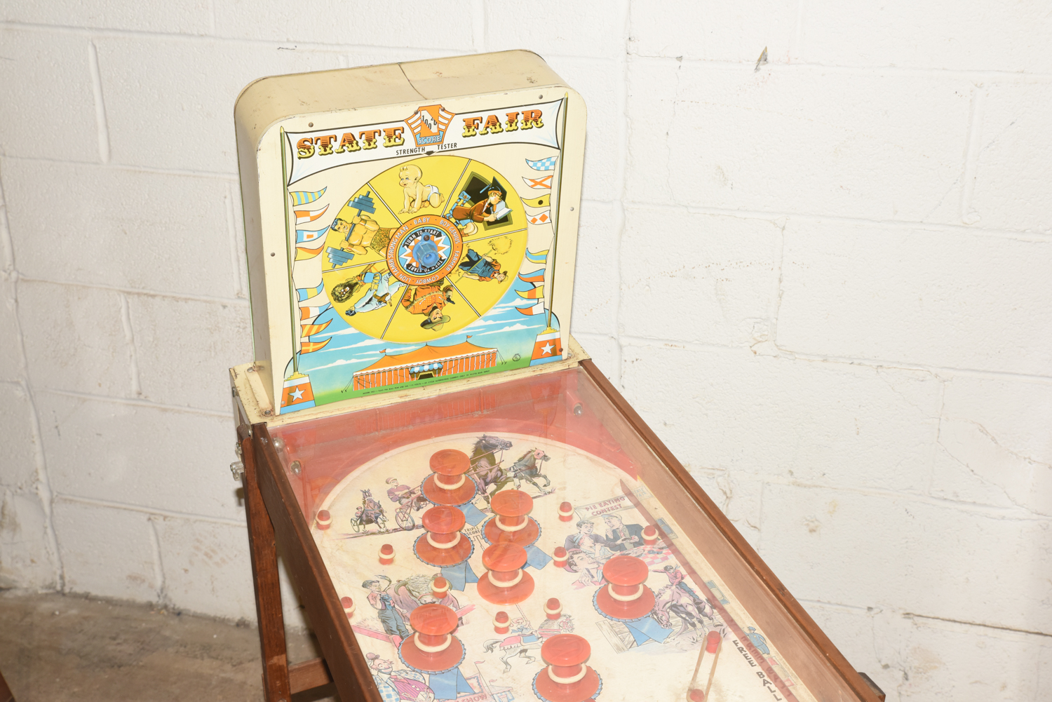 1950s-Era Superior "State Fair Strength Tester" Pinball Machine