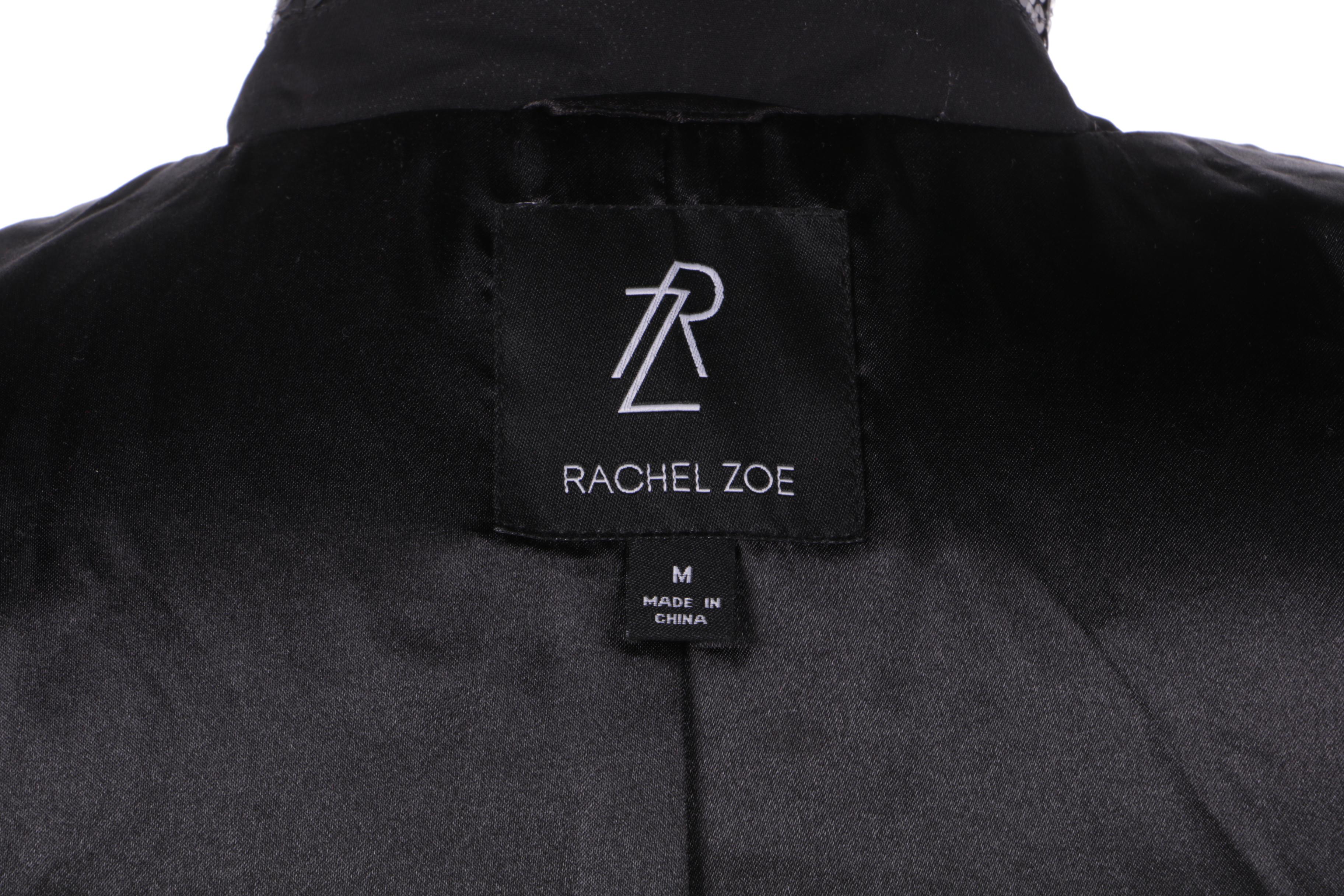 Rachel Zoe Black Sequin Blazer and RACHEL Rachel Roy Silver Sequin Dress