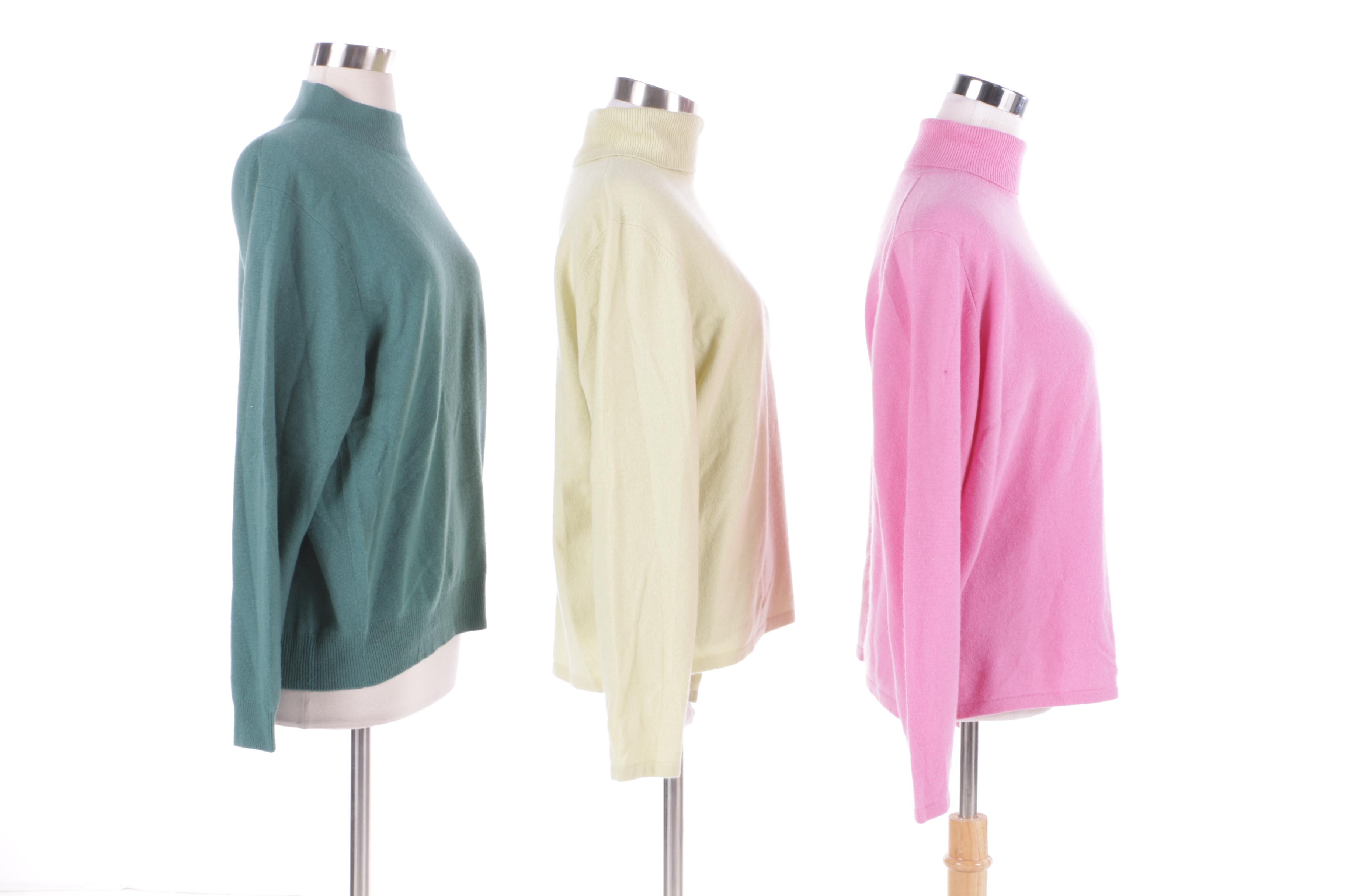 Charter Club Cashmere Turtleneck Sweaters