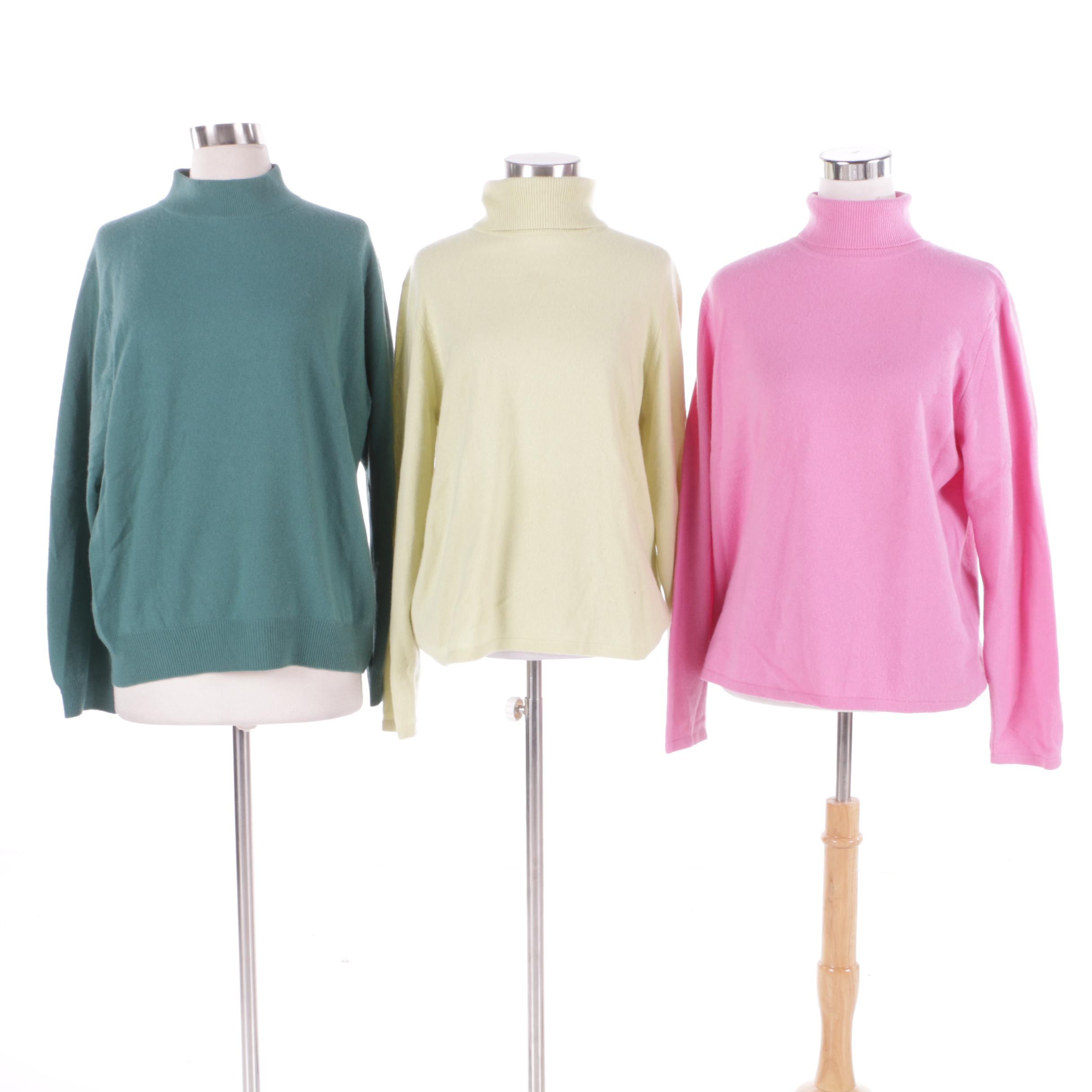 Charter Club Cashmere Turtleneck Sweaters