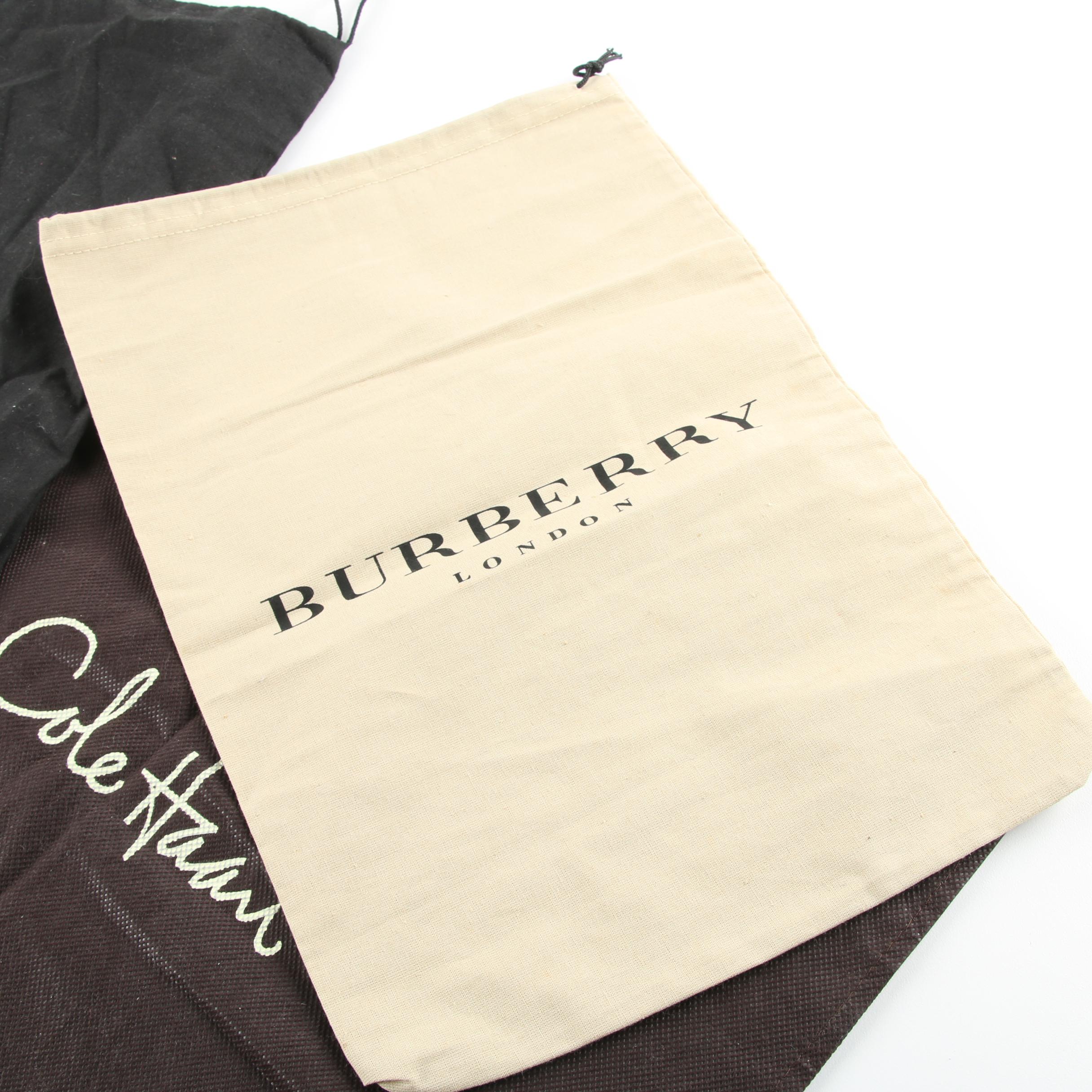 Designer Boxes and Bags Including Gucci, Chanel, Burberry, Cole Haan and Versace