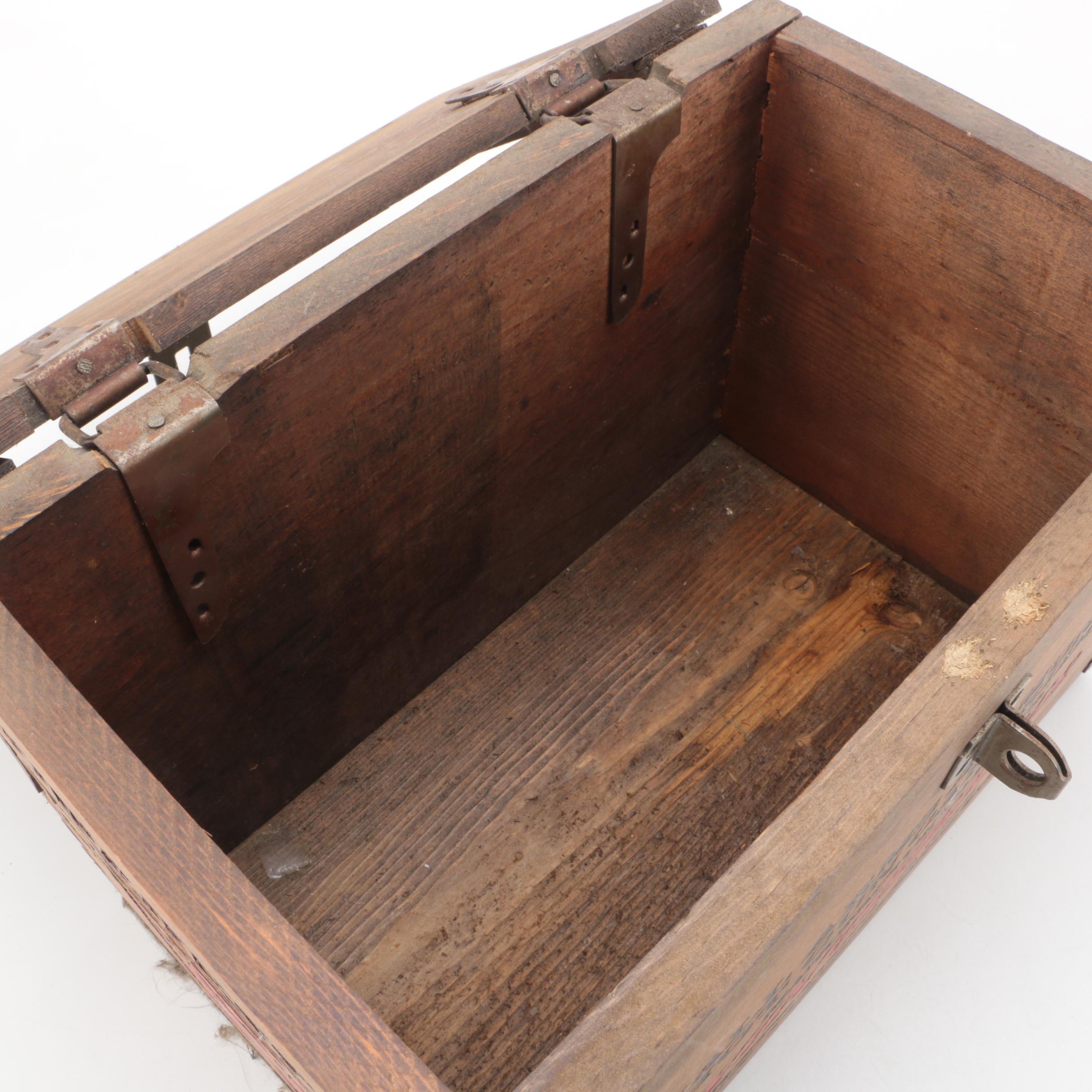 Vintage Winchester Wooden Ammunition Box