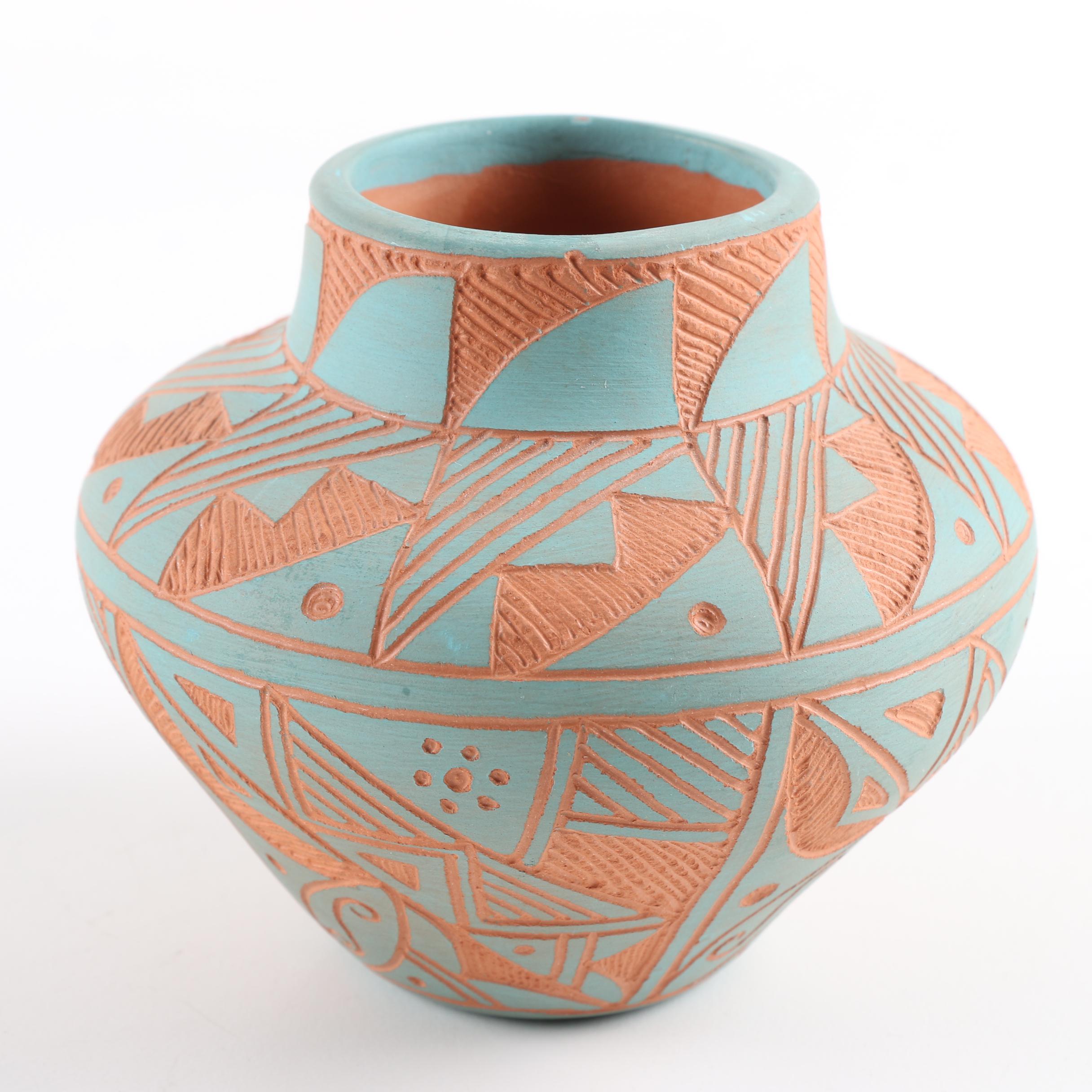 Signed Jemez and Acoma Pueblo Pots