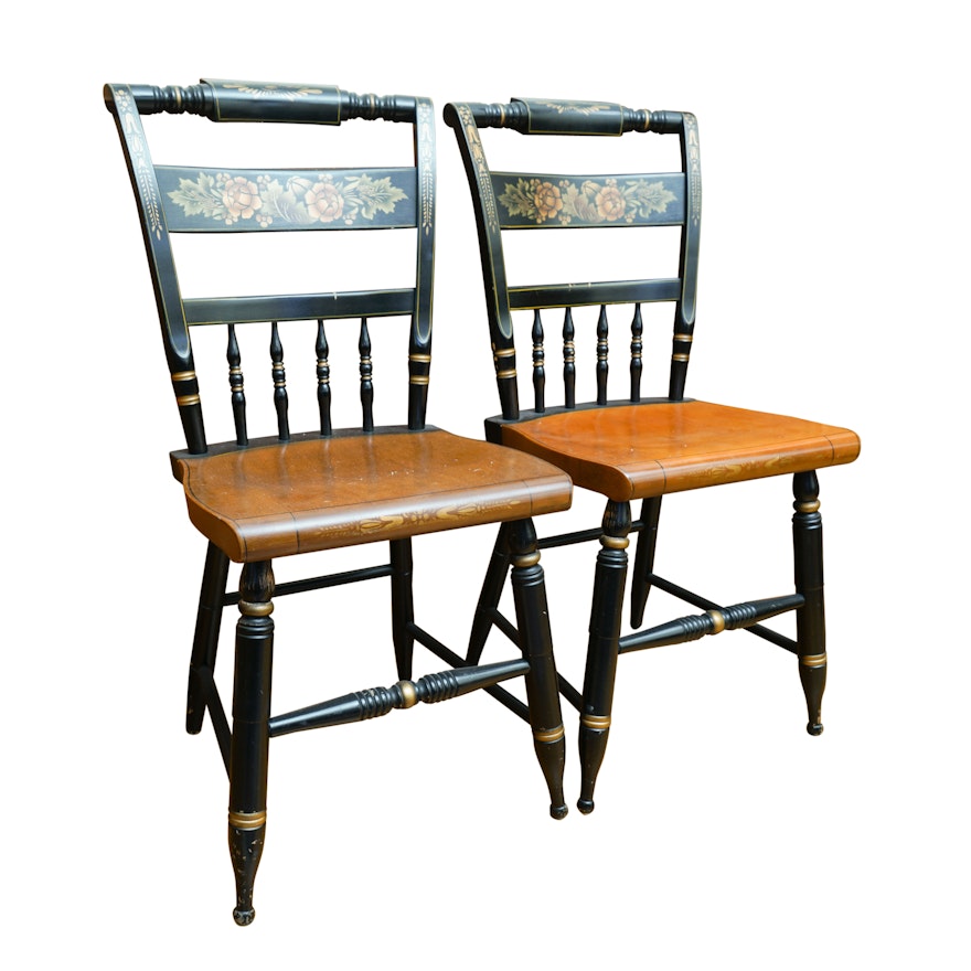 Vintage Hitchcock Painted Side Chairs