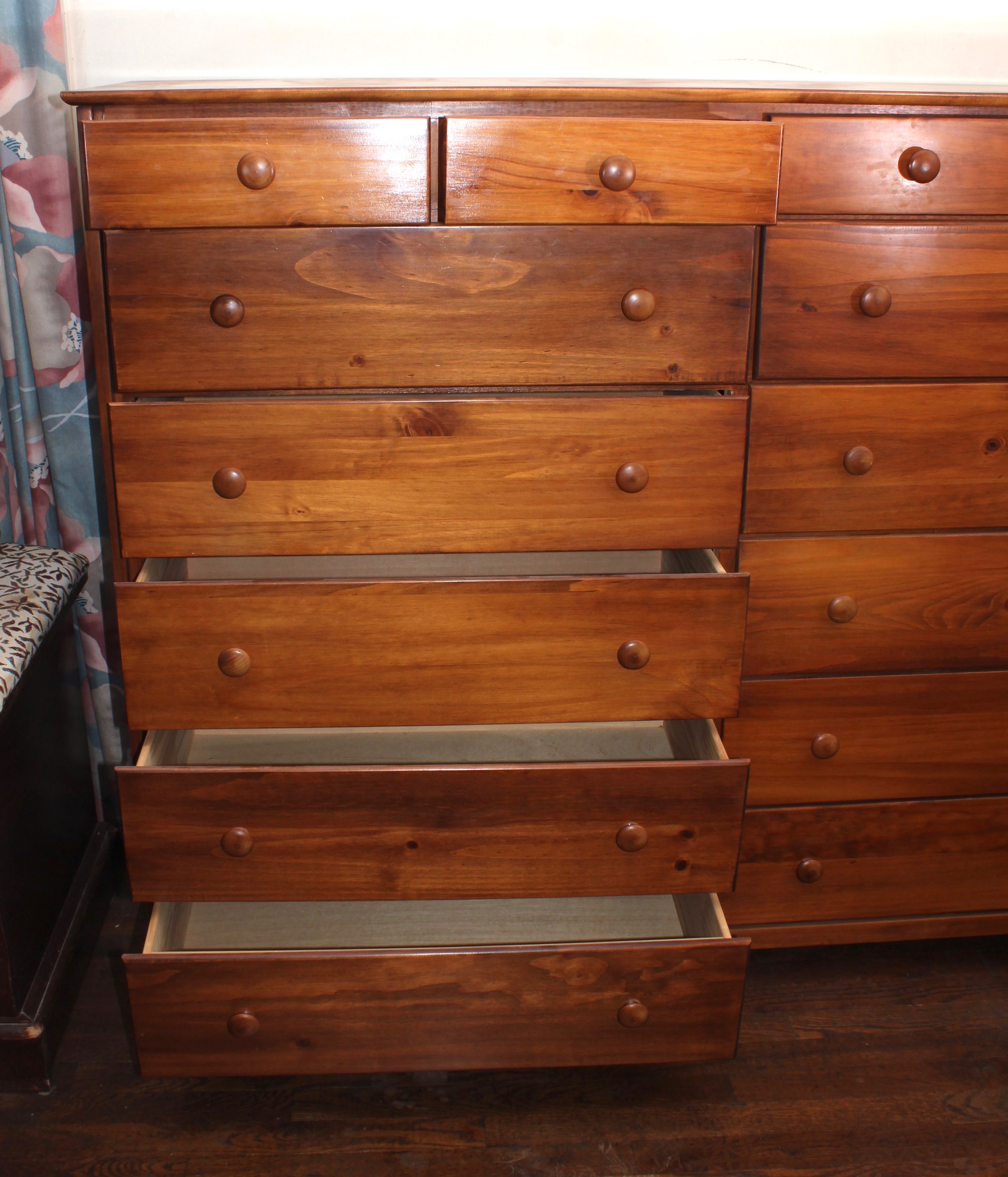 Cherry Wooden Dresser Set