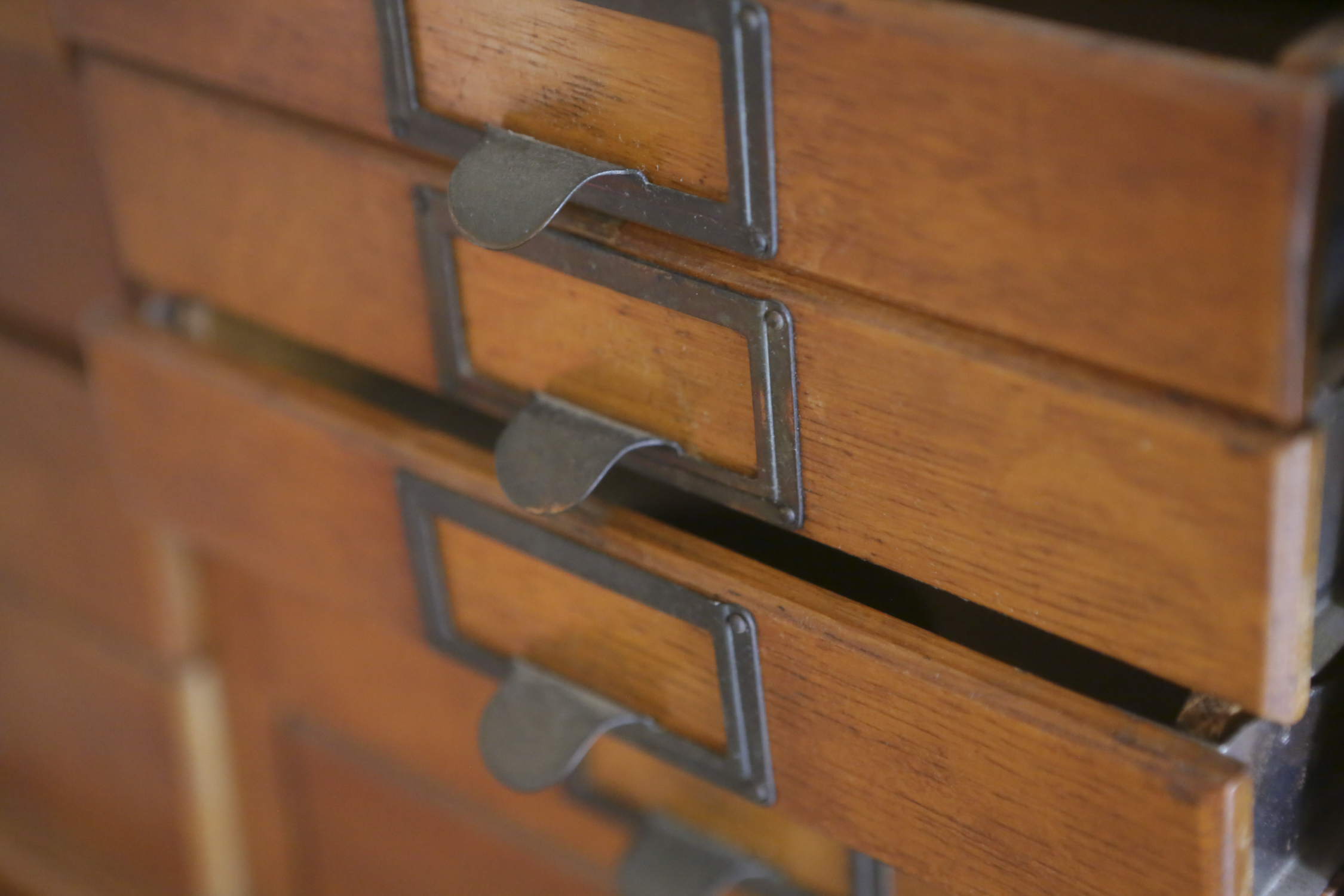 Vintage Oak Stacked File Cabinet by P.A. Wetzel Company