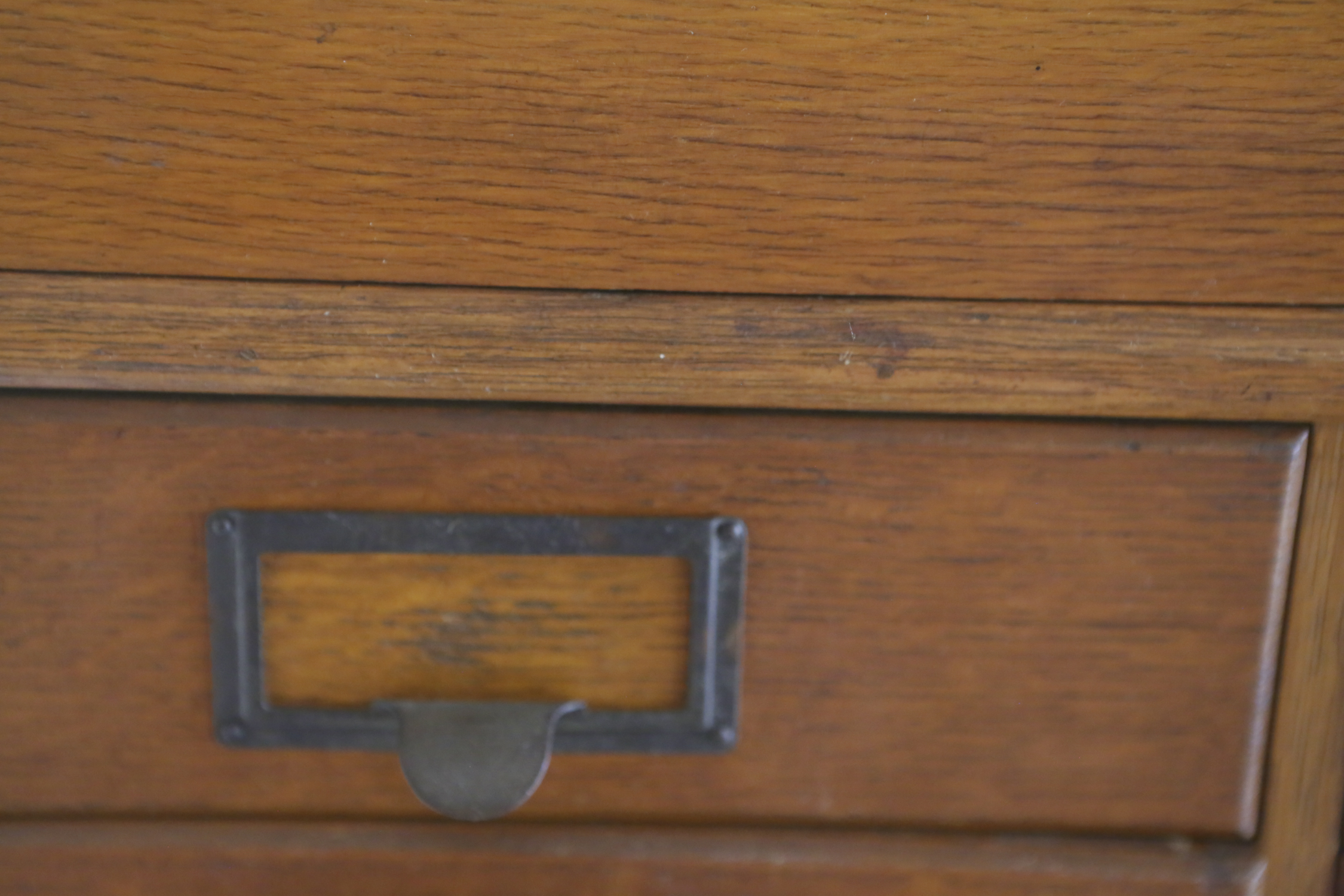Vintage Oak Stacked File Cabinet by P.A. Wetzel Company