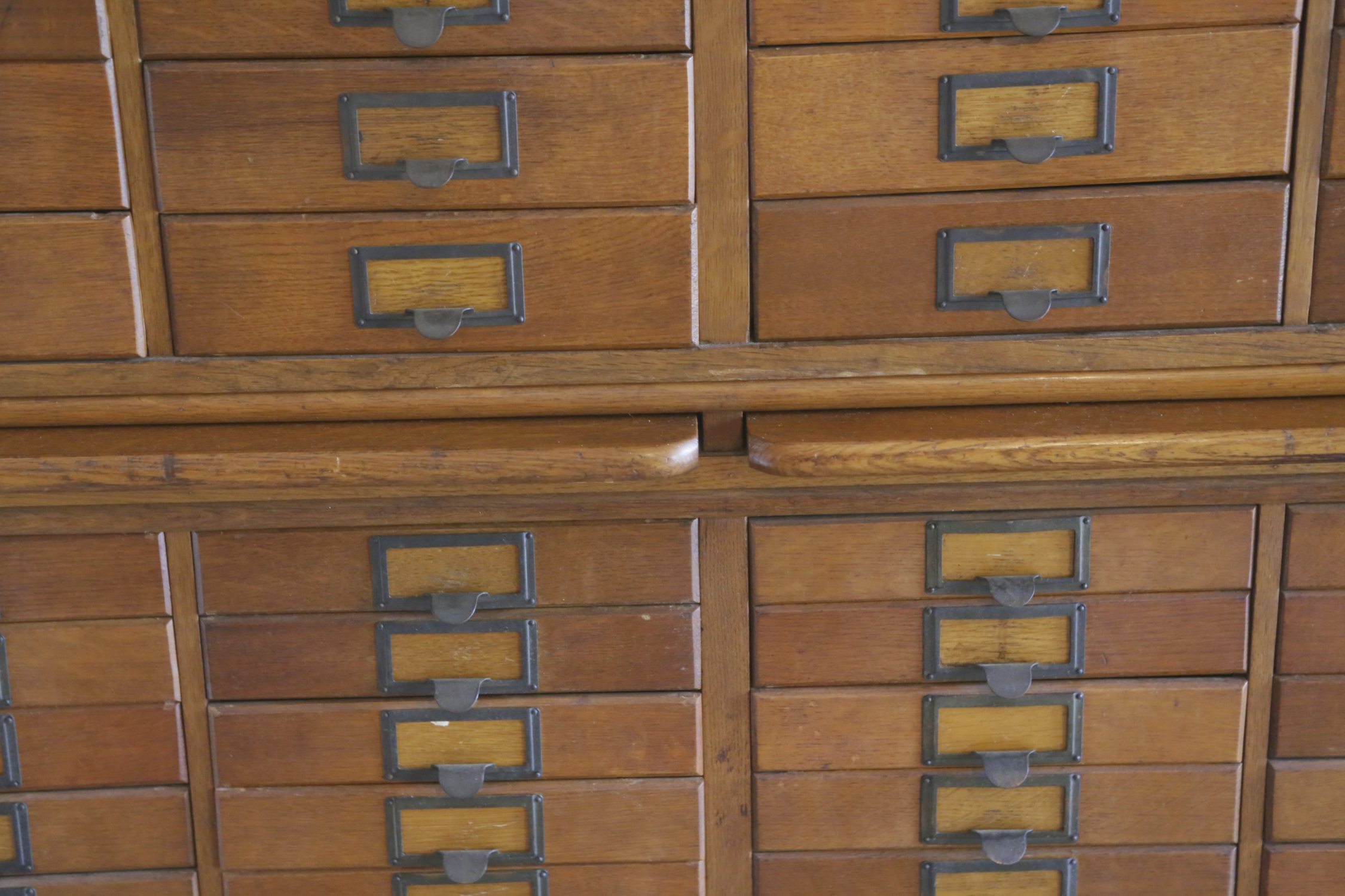 Vintage Oak Stacked File Cabinet by P.A. Wetzel Company