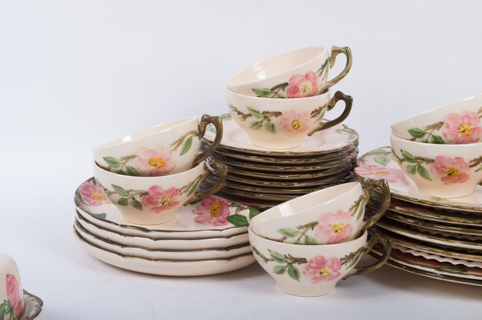 Hand Painted "Desert Rose" Franciscan Dinnerware