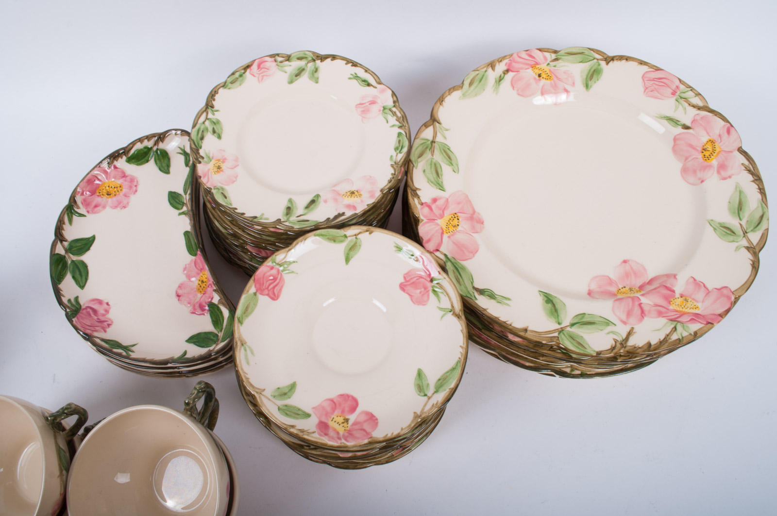 Hand Painted "Desert Rose" Franciscan Dinnerware