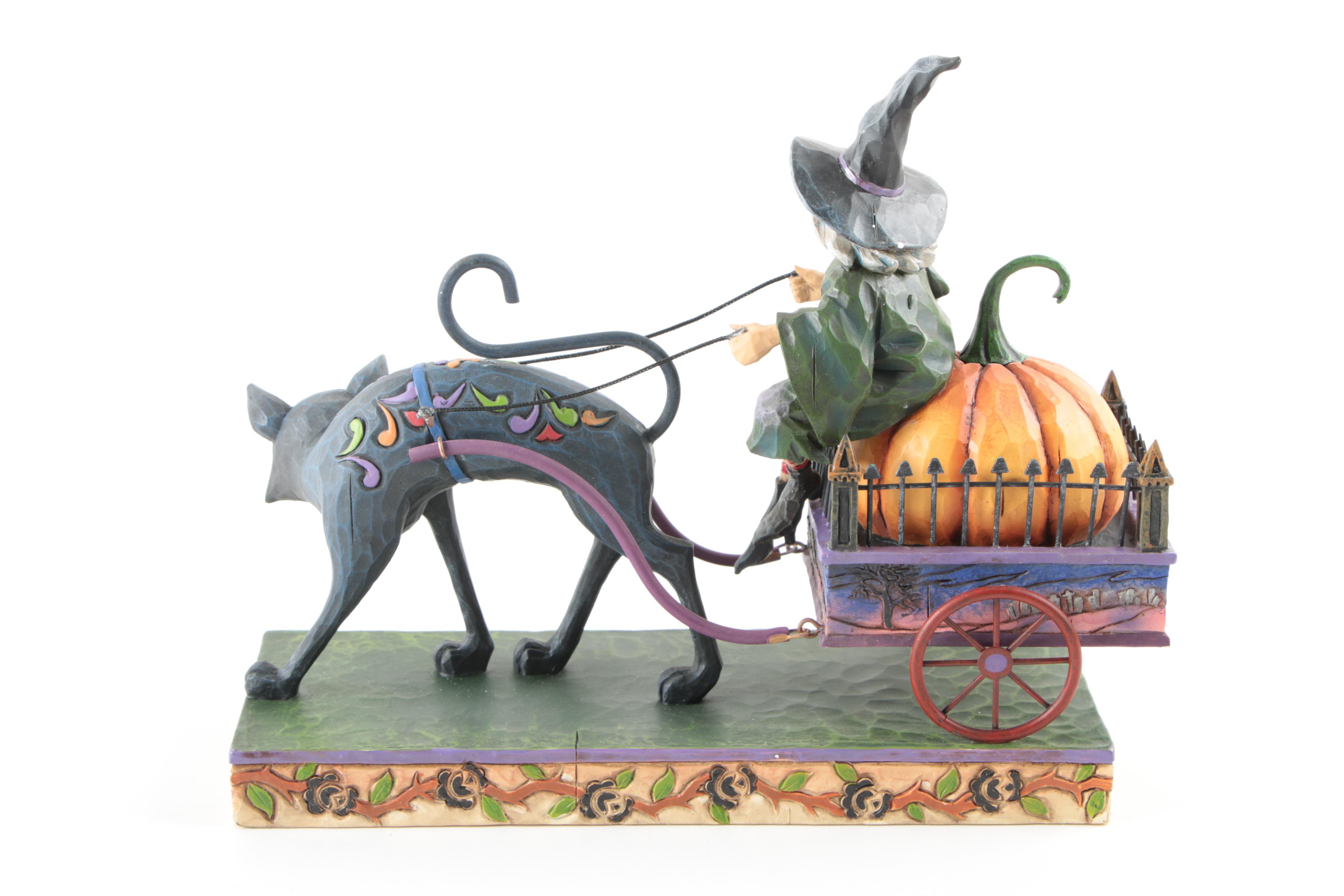 Jim Shore Heartwood Creek "Wicked Ride" Halloween Figurine.