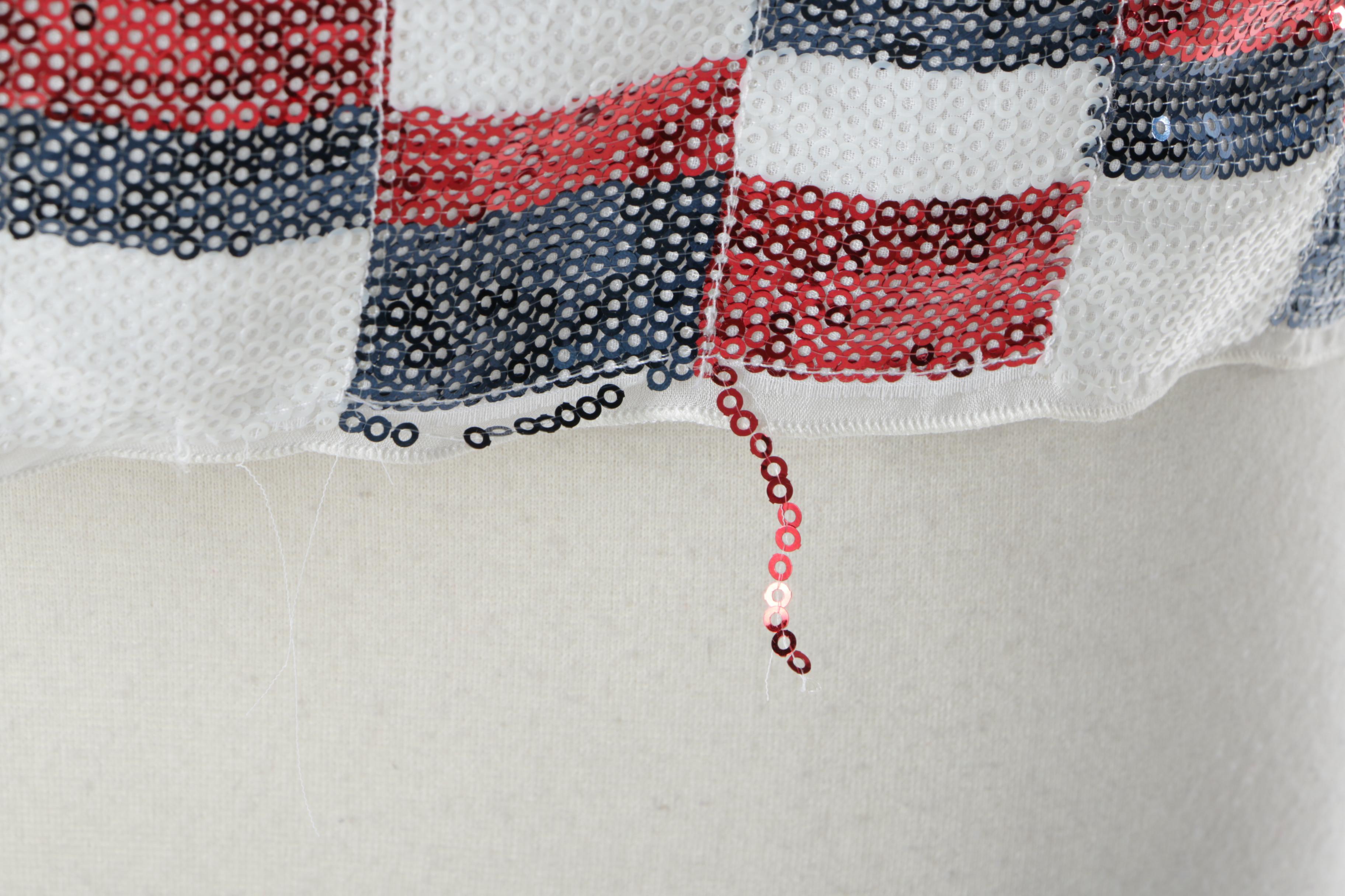 Dolce & Gabbana Quadri Check Sequined Blouse