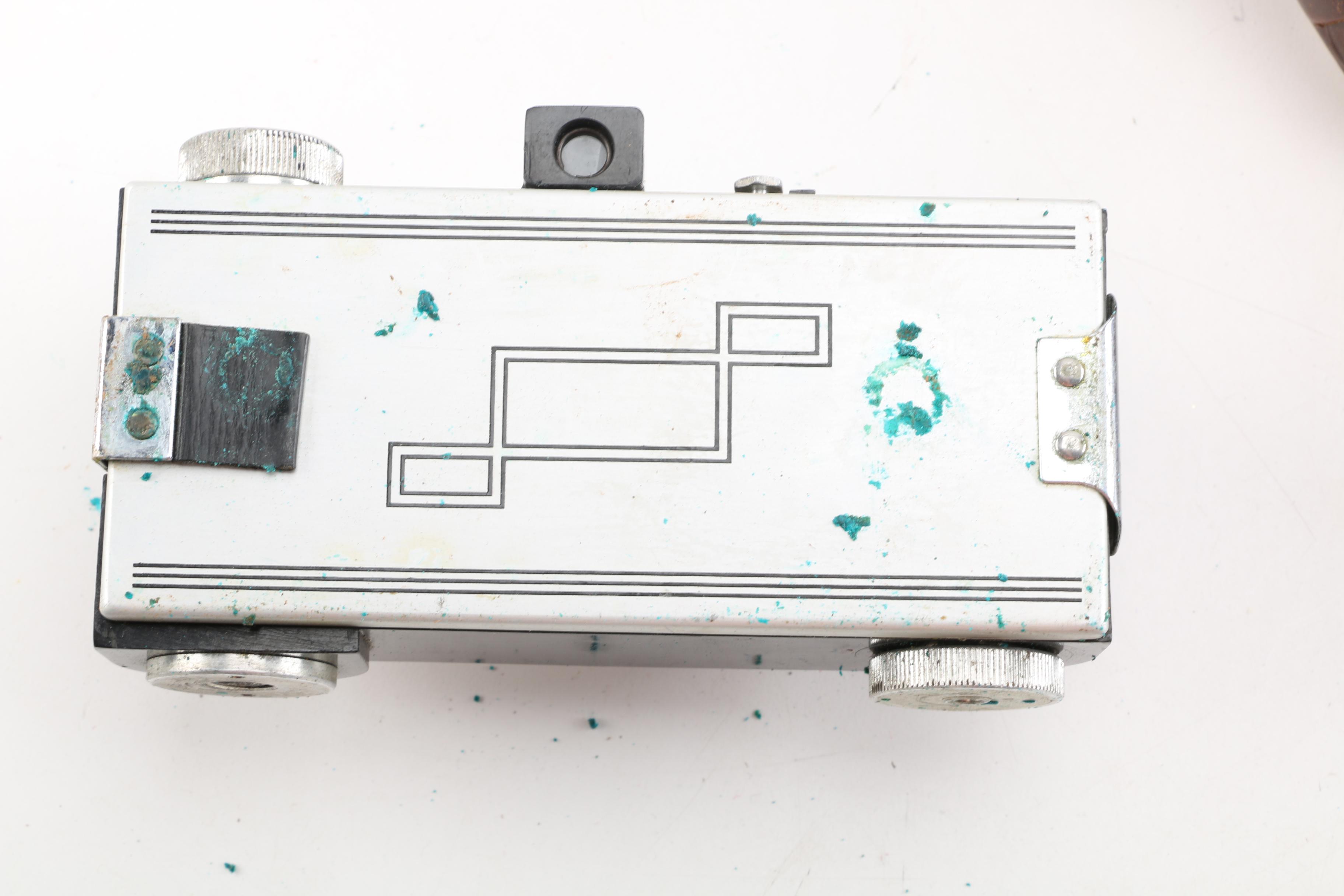 Rollieflex TLR Automat MX Camera, Argus 35mm Camera, and Slide Box