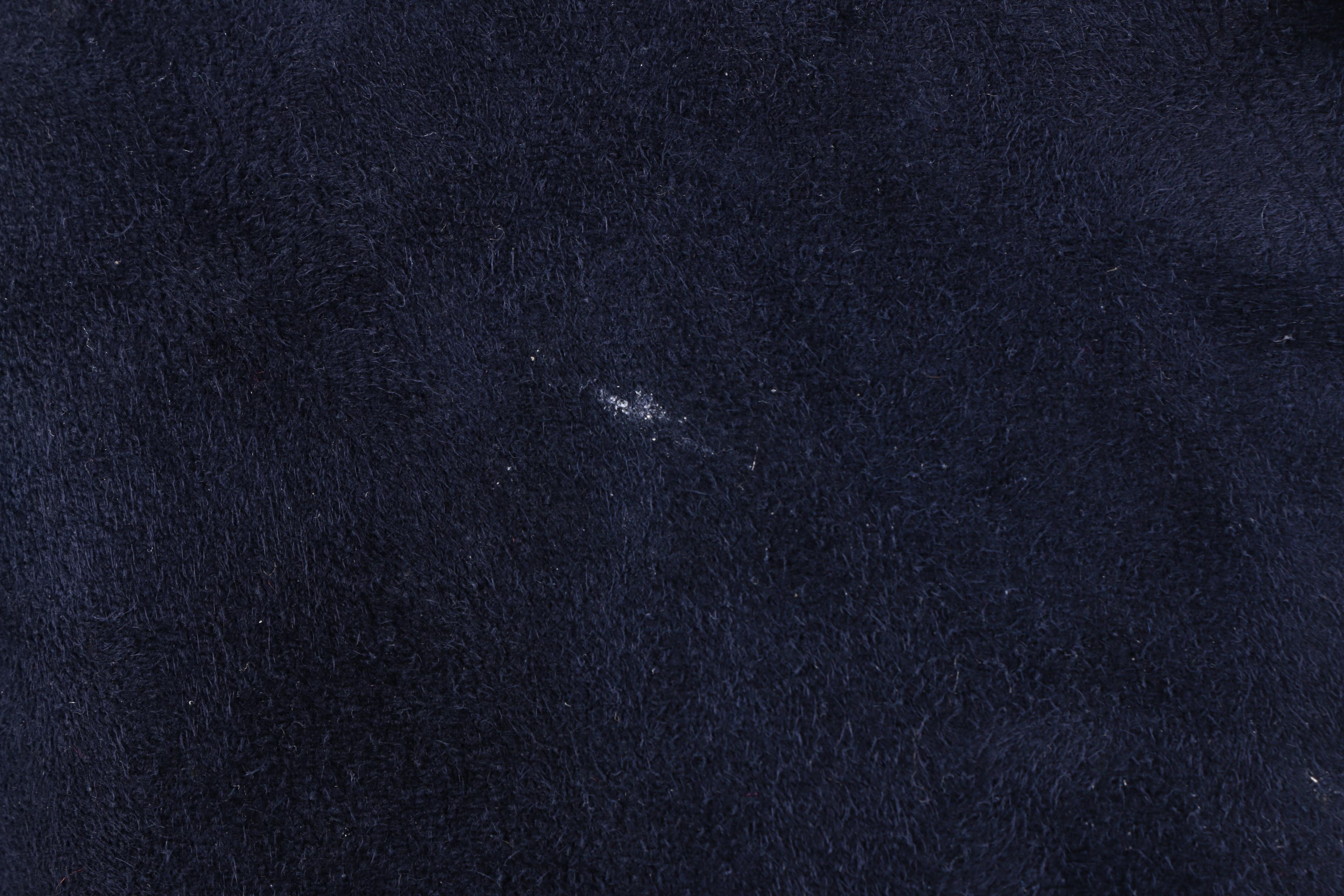 Women's Krikis for Fantazia Double-Breasted Navy Suede and Shearling Coat