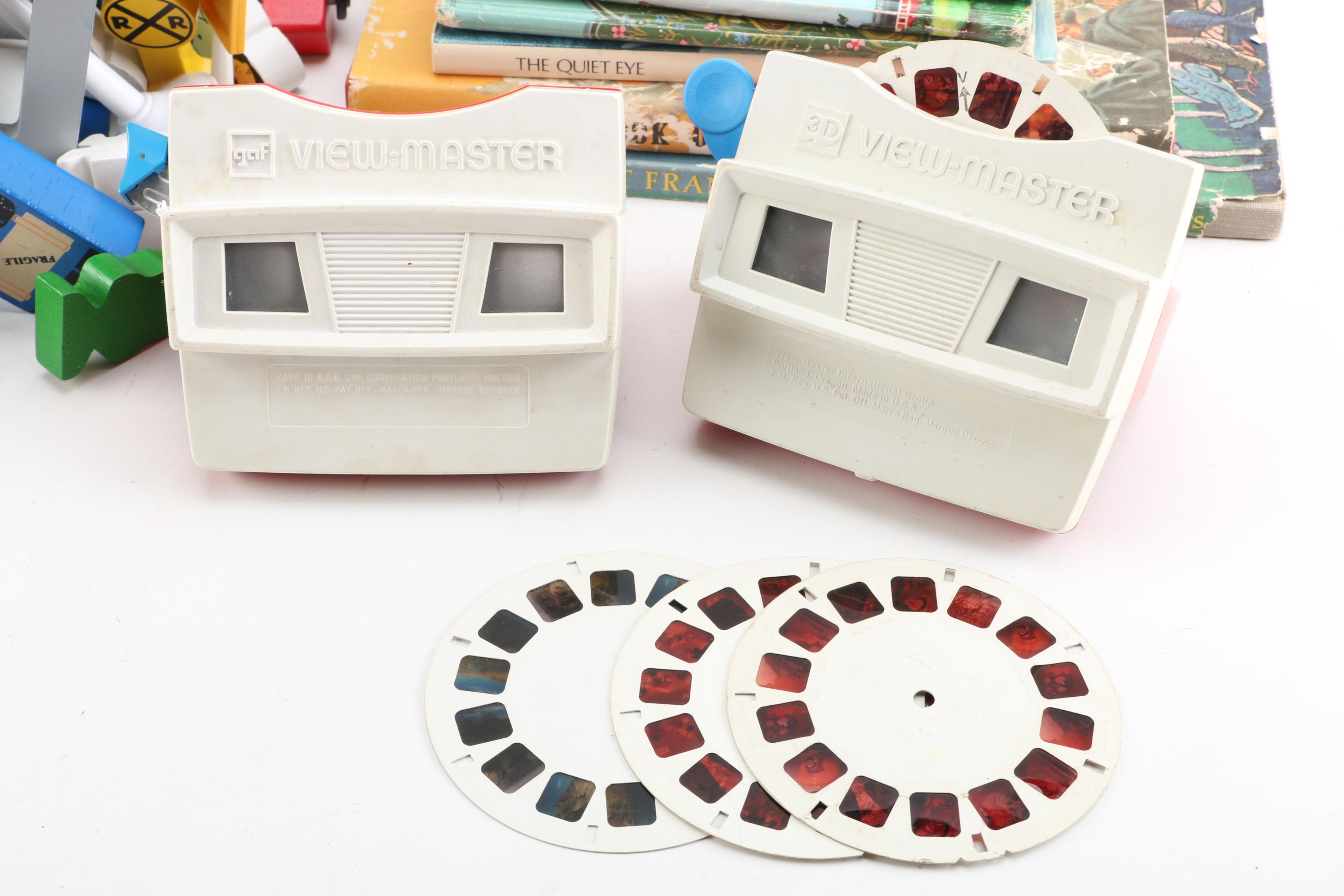 Children's Books and Toys Including Vintage View-Master