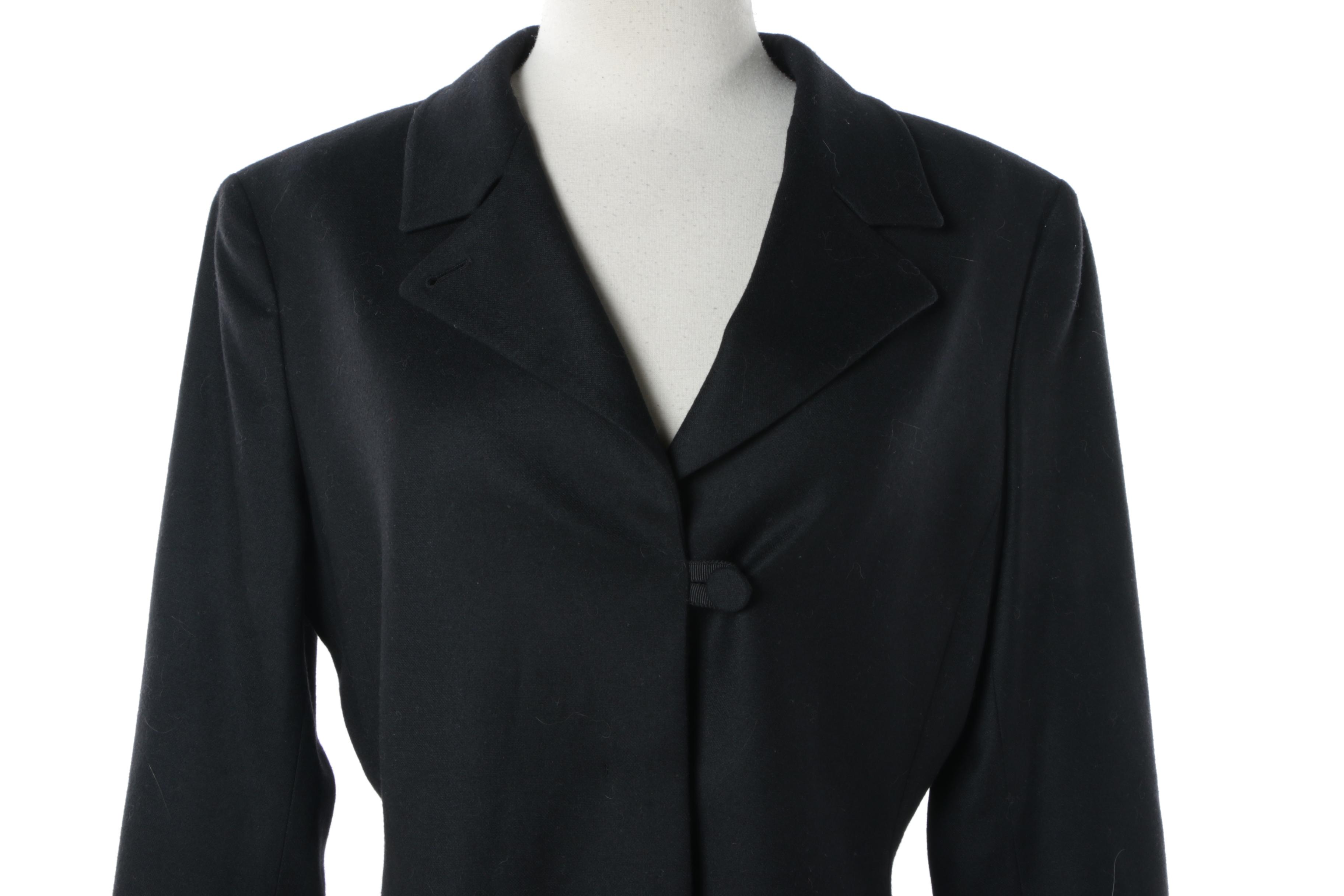 Women's Jil Sander Black Wool Blend Jacket