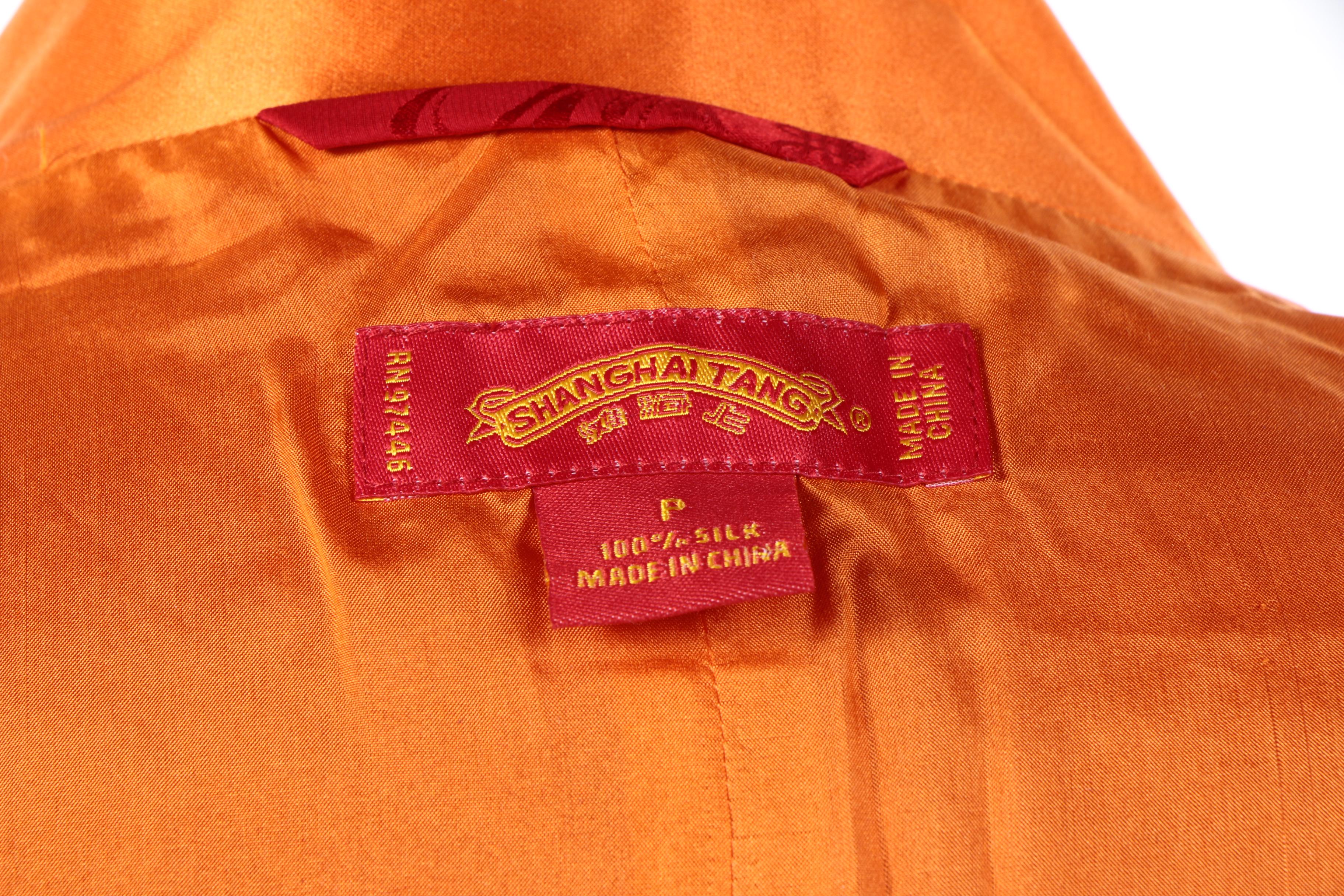 Chinese Shanghai Tang Silk Robe with Sash