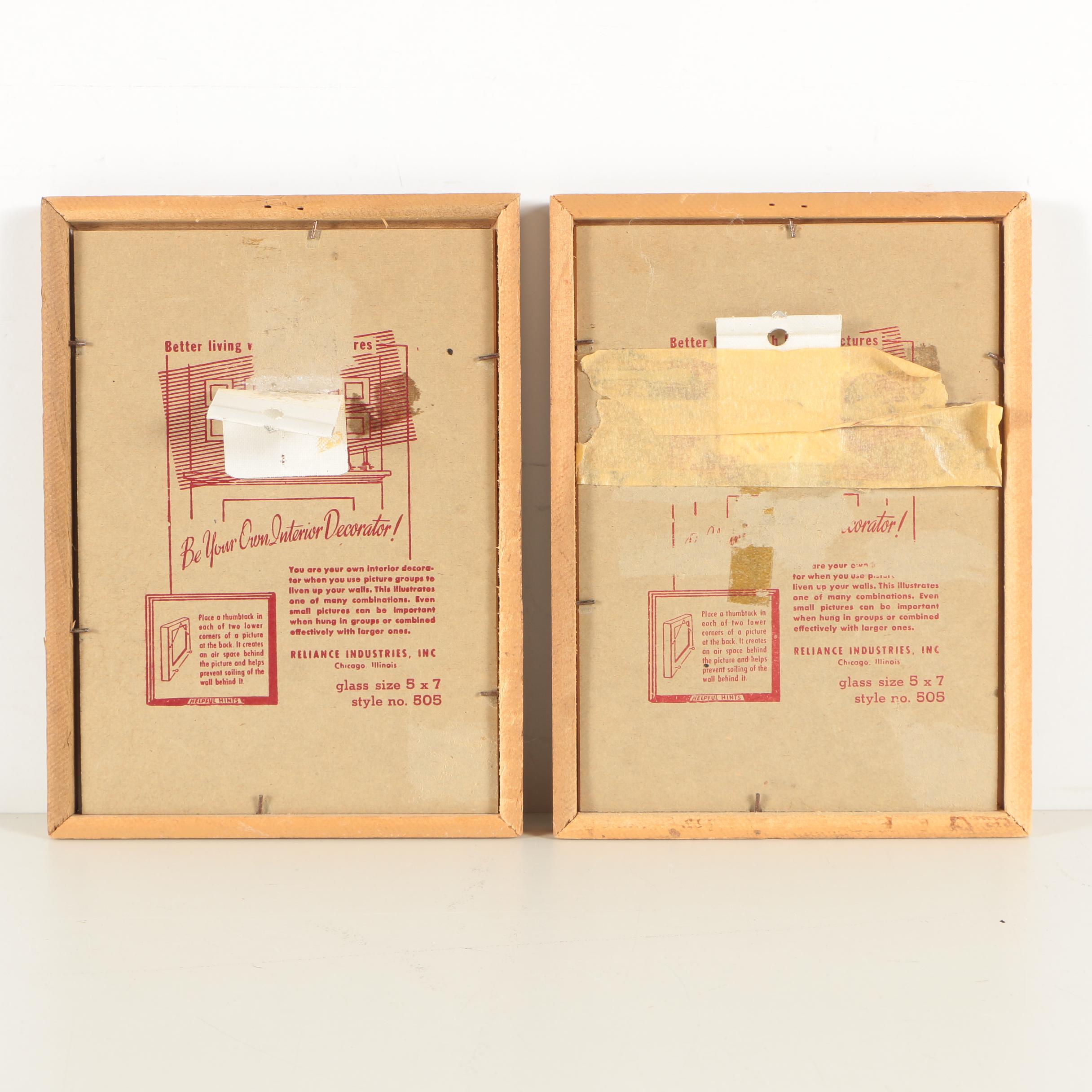 Offset Lithographs After P.H. Gönner Illustrations of Goldfinches