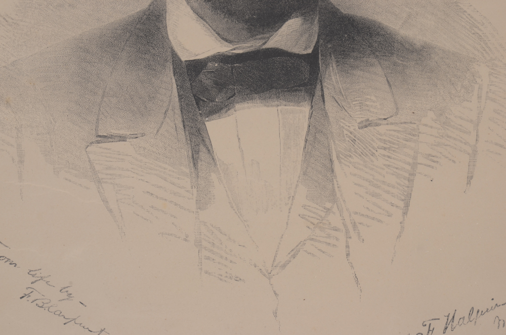 Antique Steel Engraving of Abraham Lincoln after Francis Bicknell Carpenter