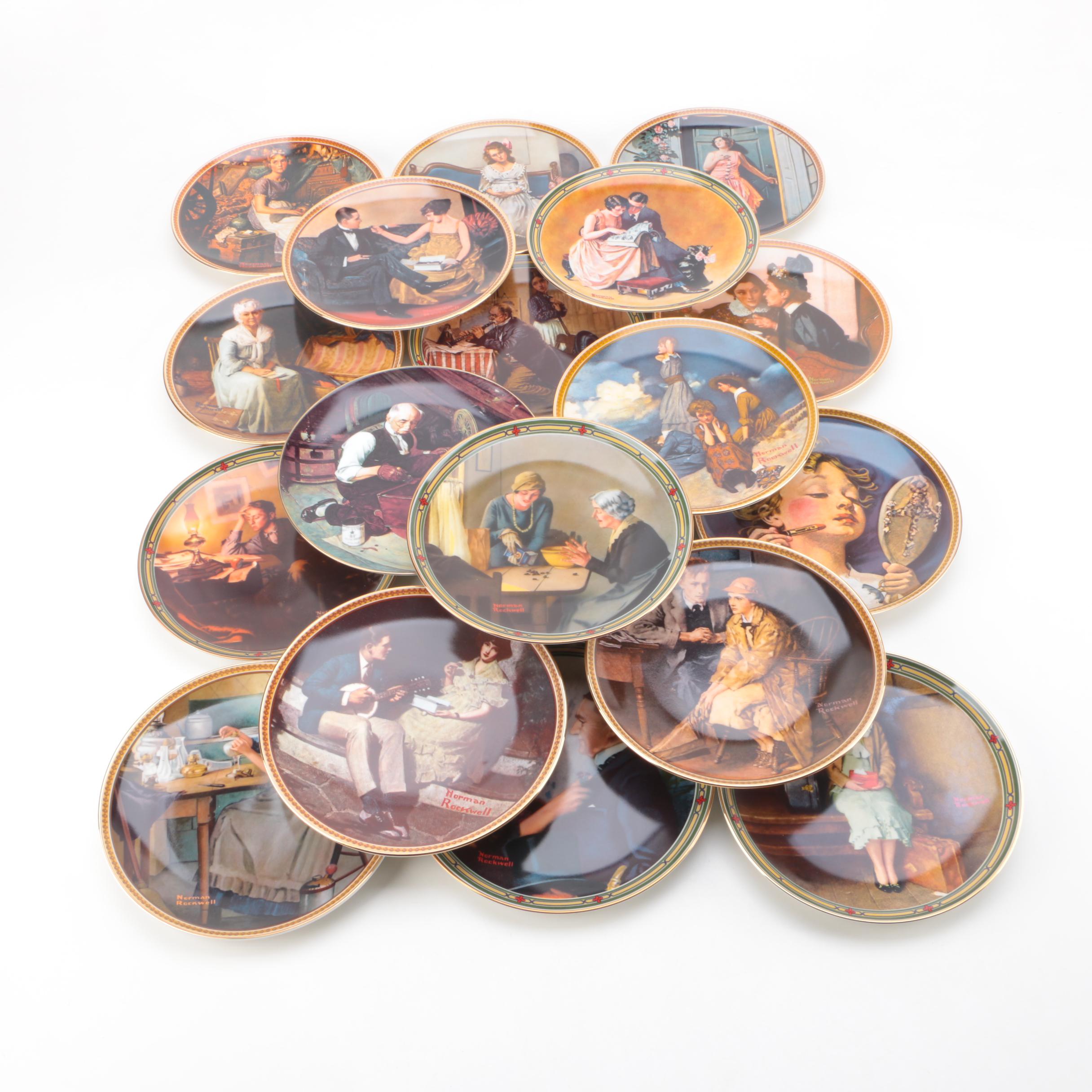 Vintage Norman Rockwell Collector Plates by Bradford Exchange
