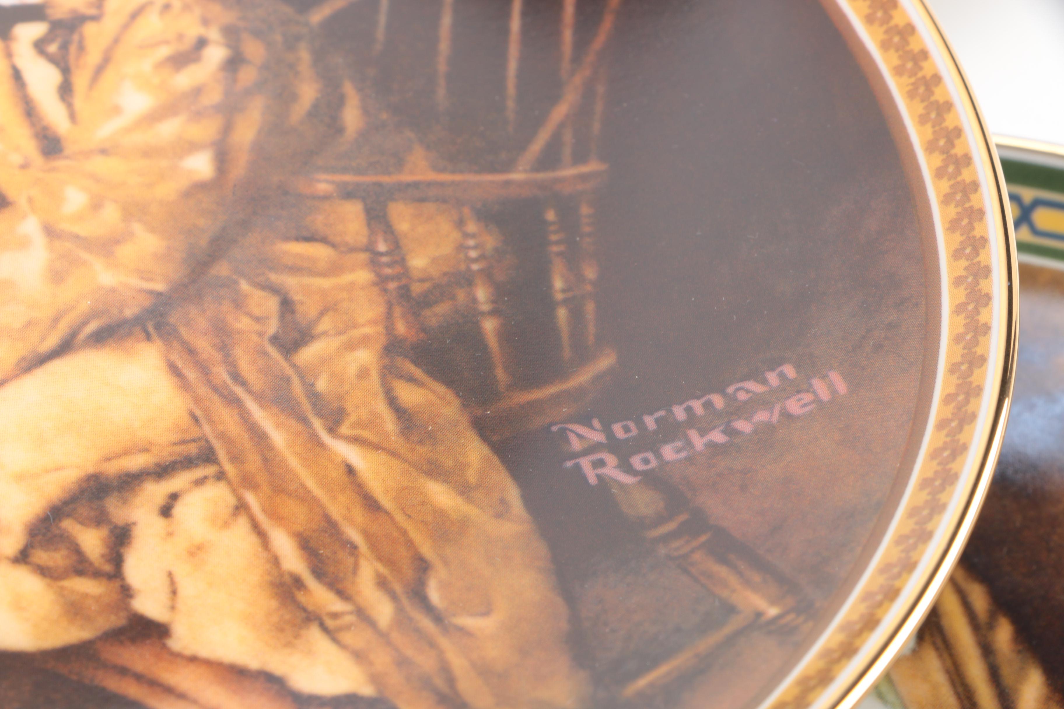 Vintage Norman Rockwell Collector Plates by Bradford Exchange