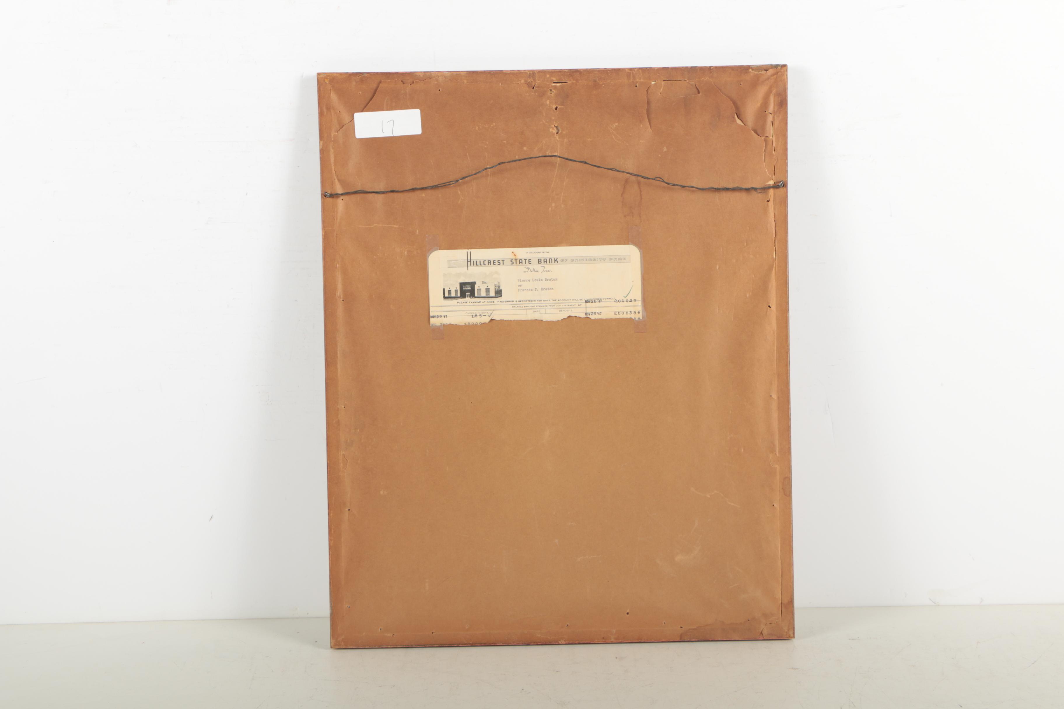 Charles Arthur Rose 1935 Conté Crayon Drawing "Sweety Pie"