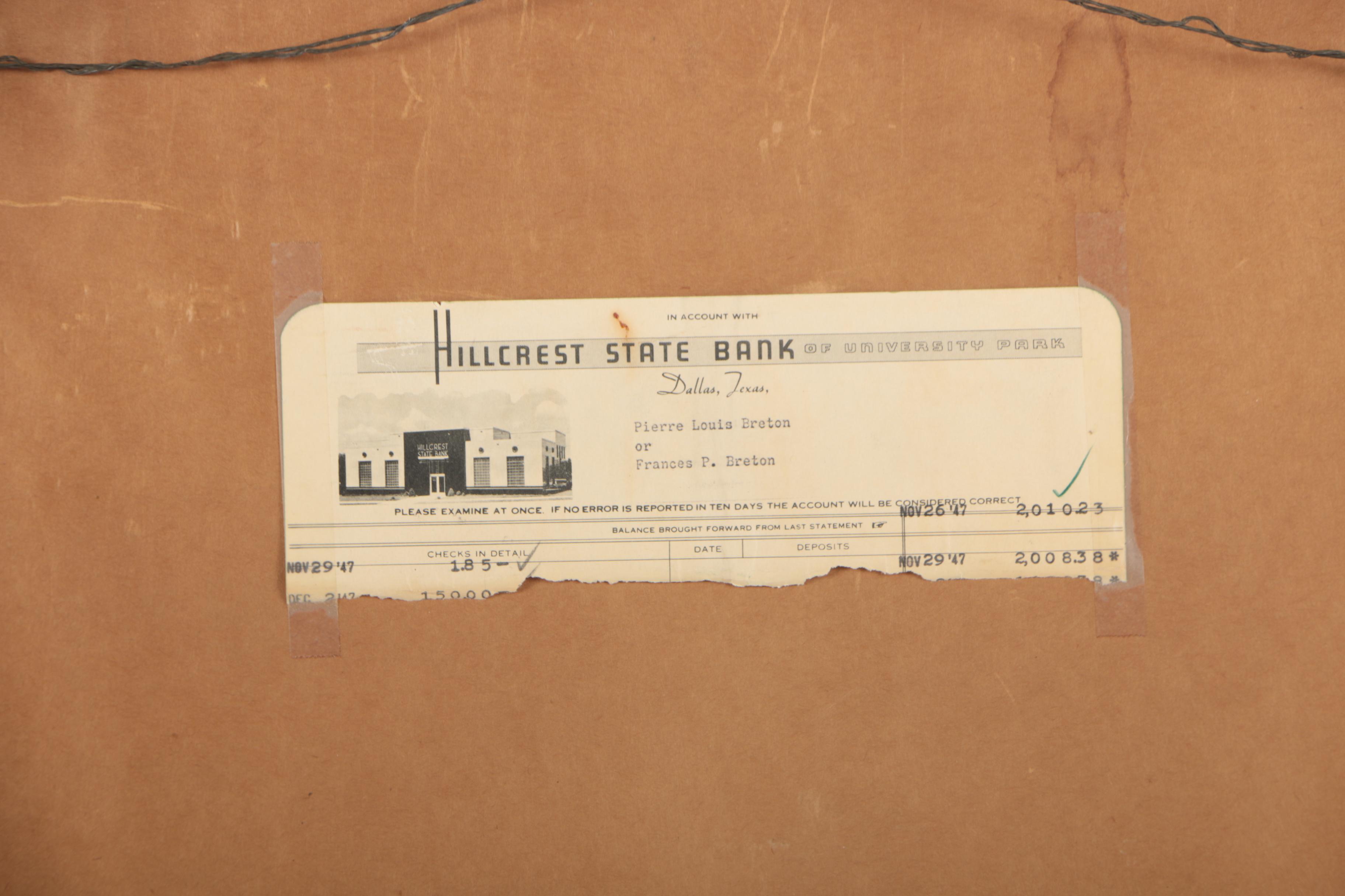 Charles Arthur Rose 1935 Conté Crayon Drawing "Sweety Pie"