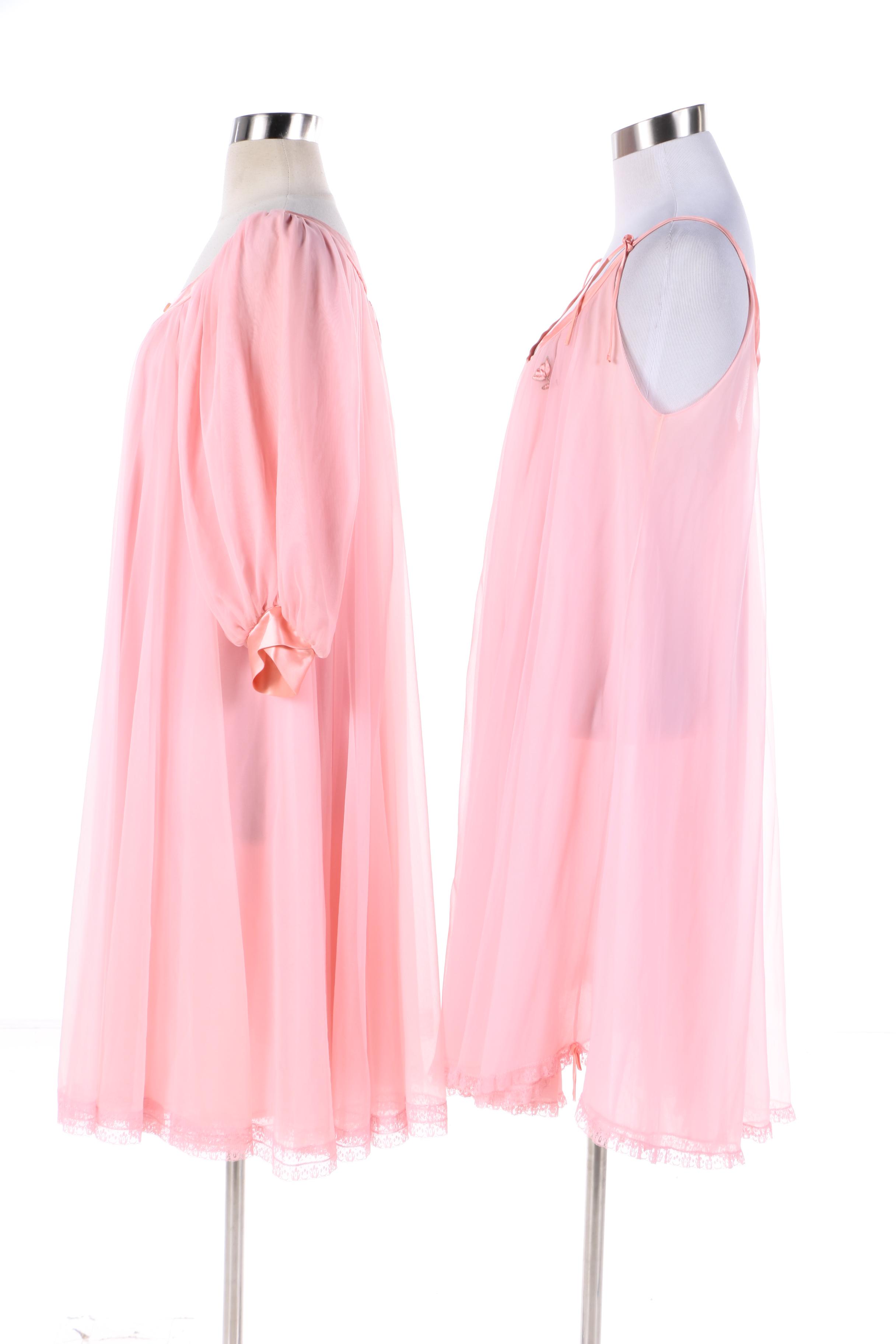 Women's Vintage Claire Sandra by Lucie Ann Peignoir Set