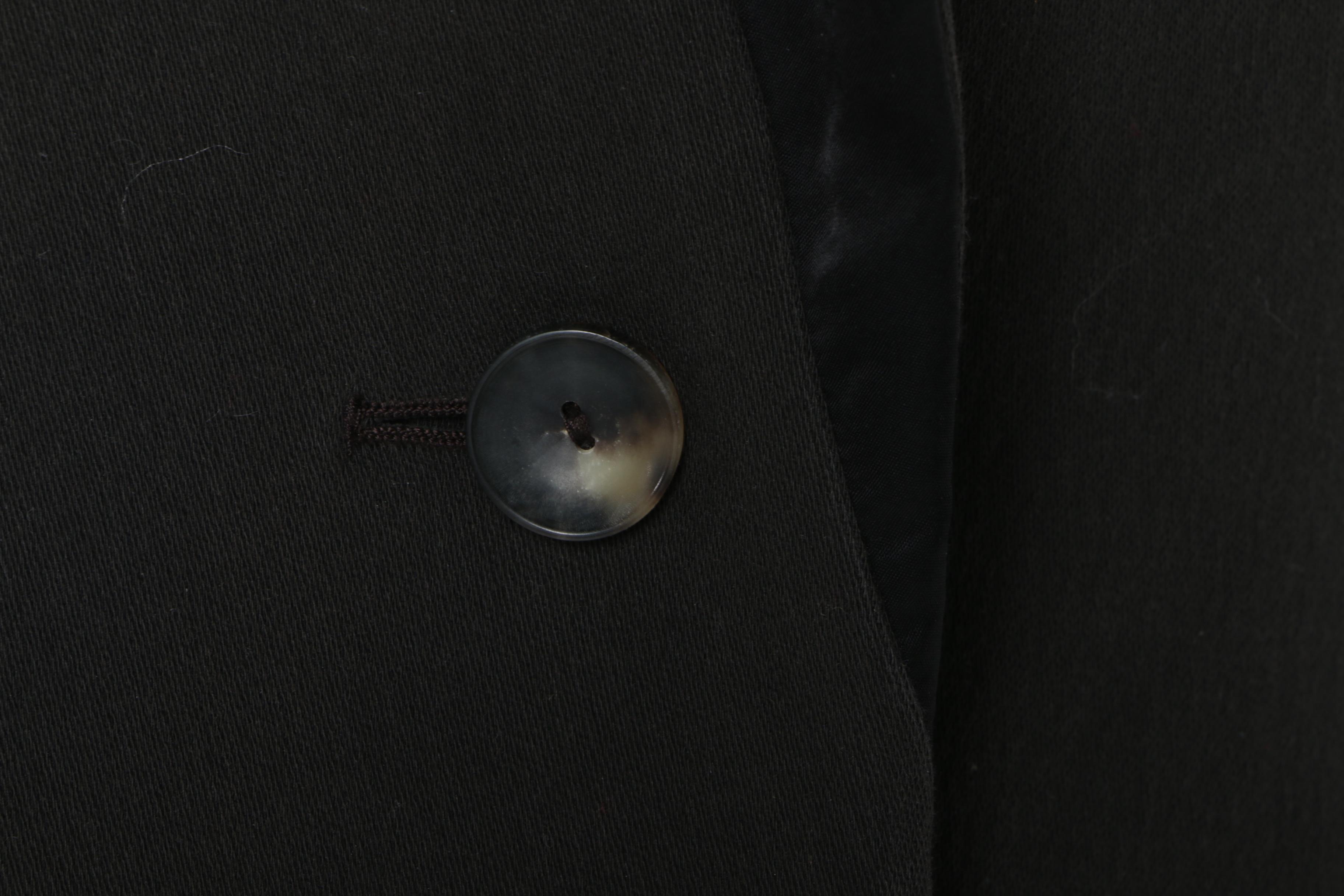 Women's Lanvin Hiver 2005 Black Wool Blend Coat