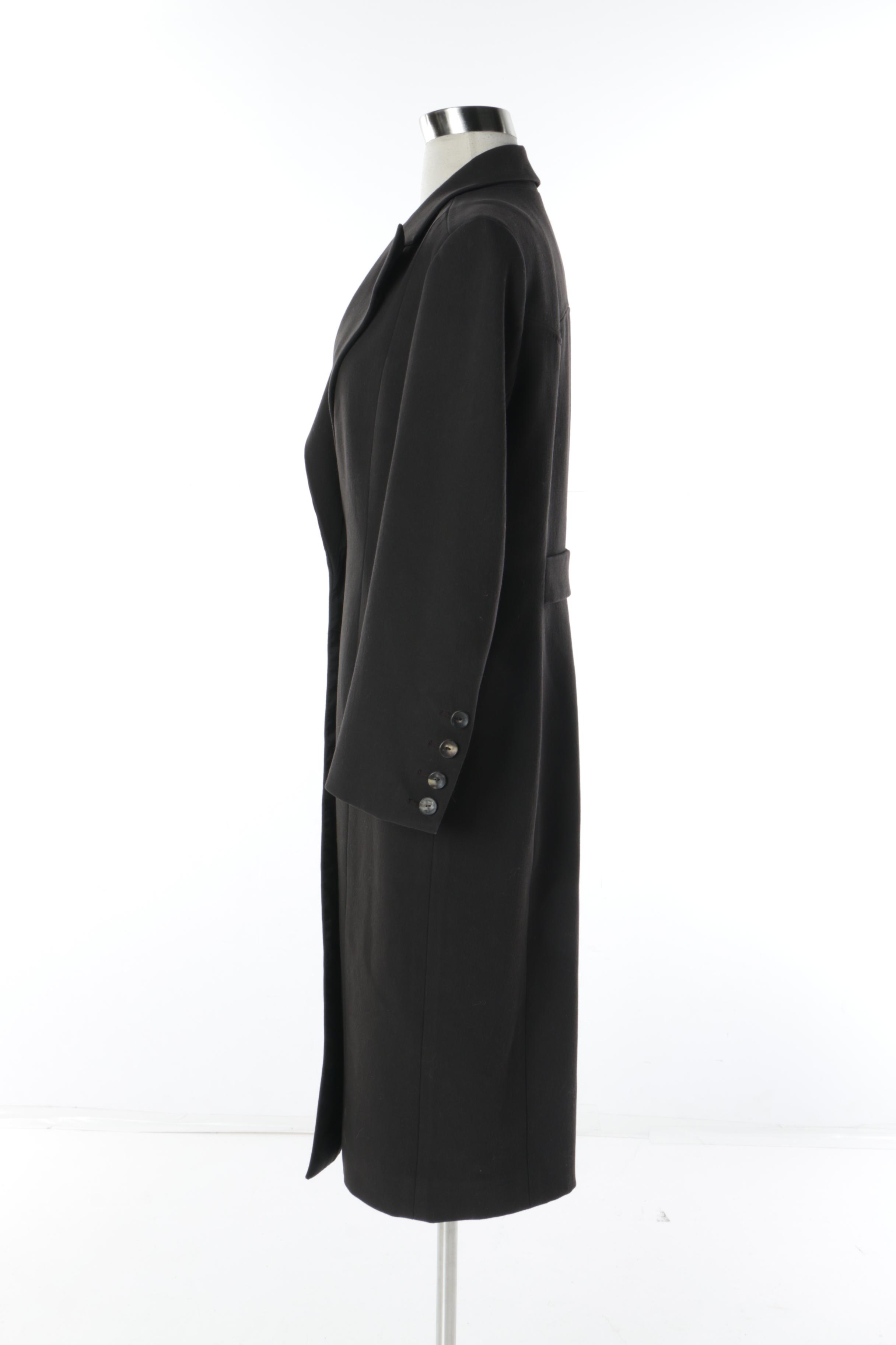 Women's Lanvin Hiver 2005 Black Wool Blend Coat