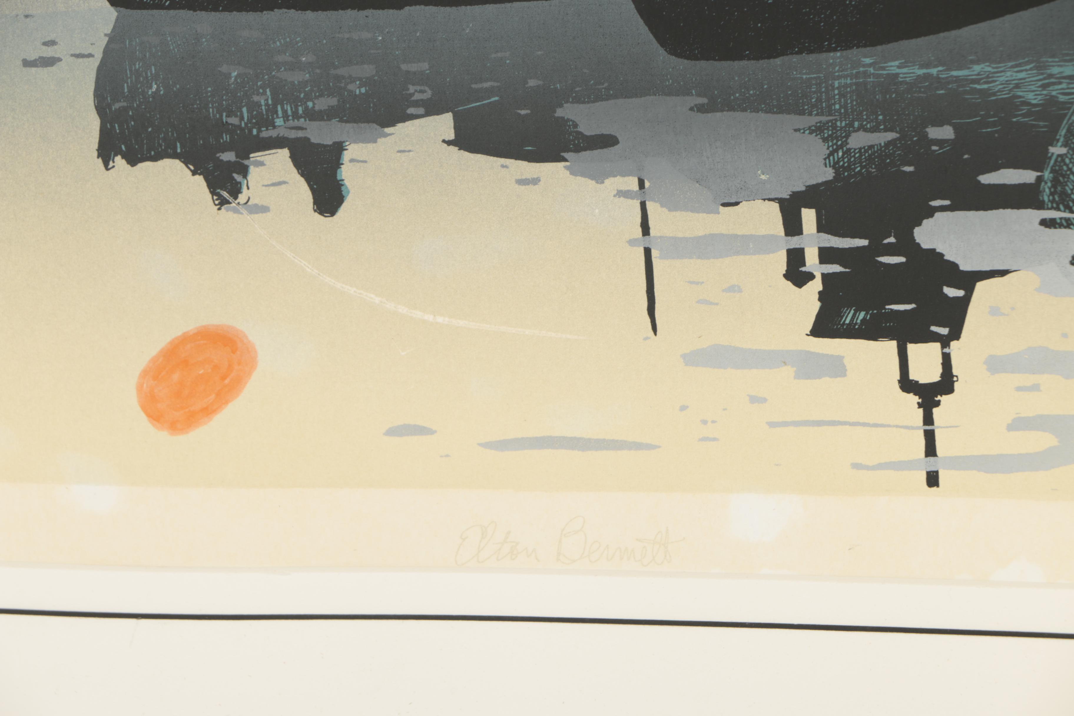 Elton Bennett Serigraph "The Quiet Place"