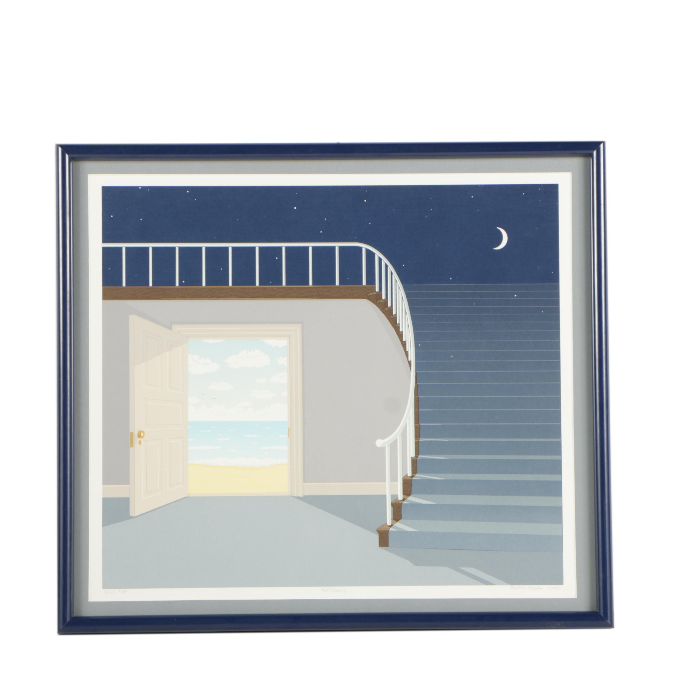 Jonathan Meader Serigraph "Night Dancing"