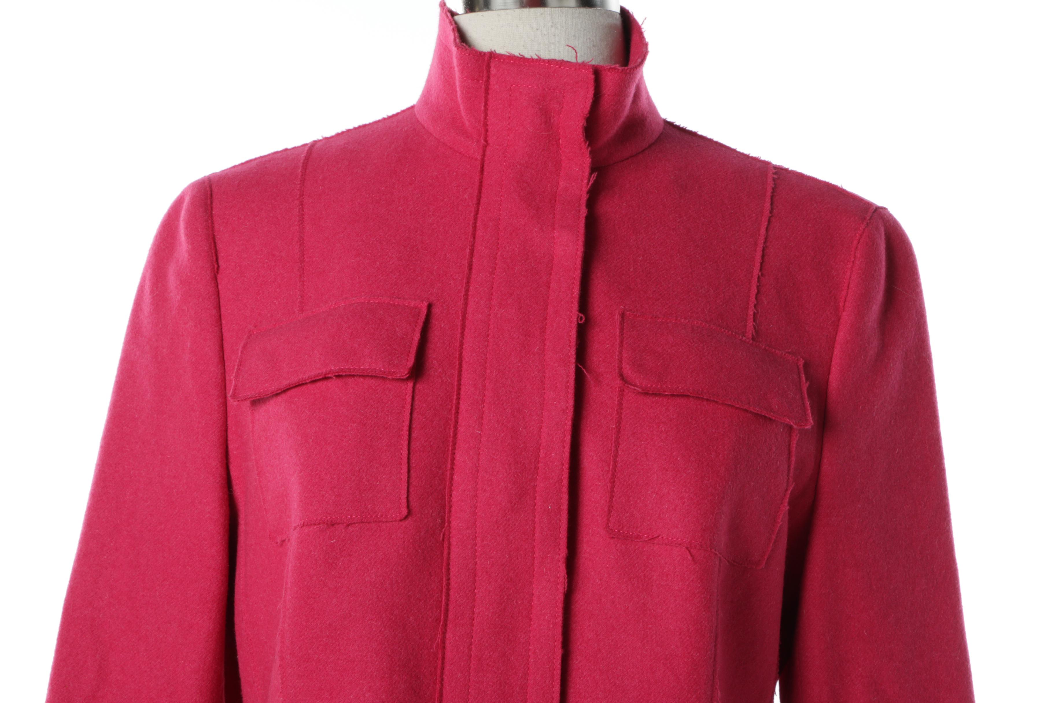 Women's A-K-R-I-S- Punto Pink Wool Blend Jacket