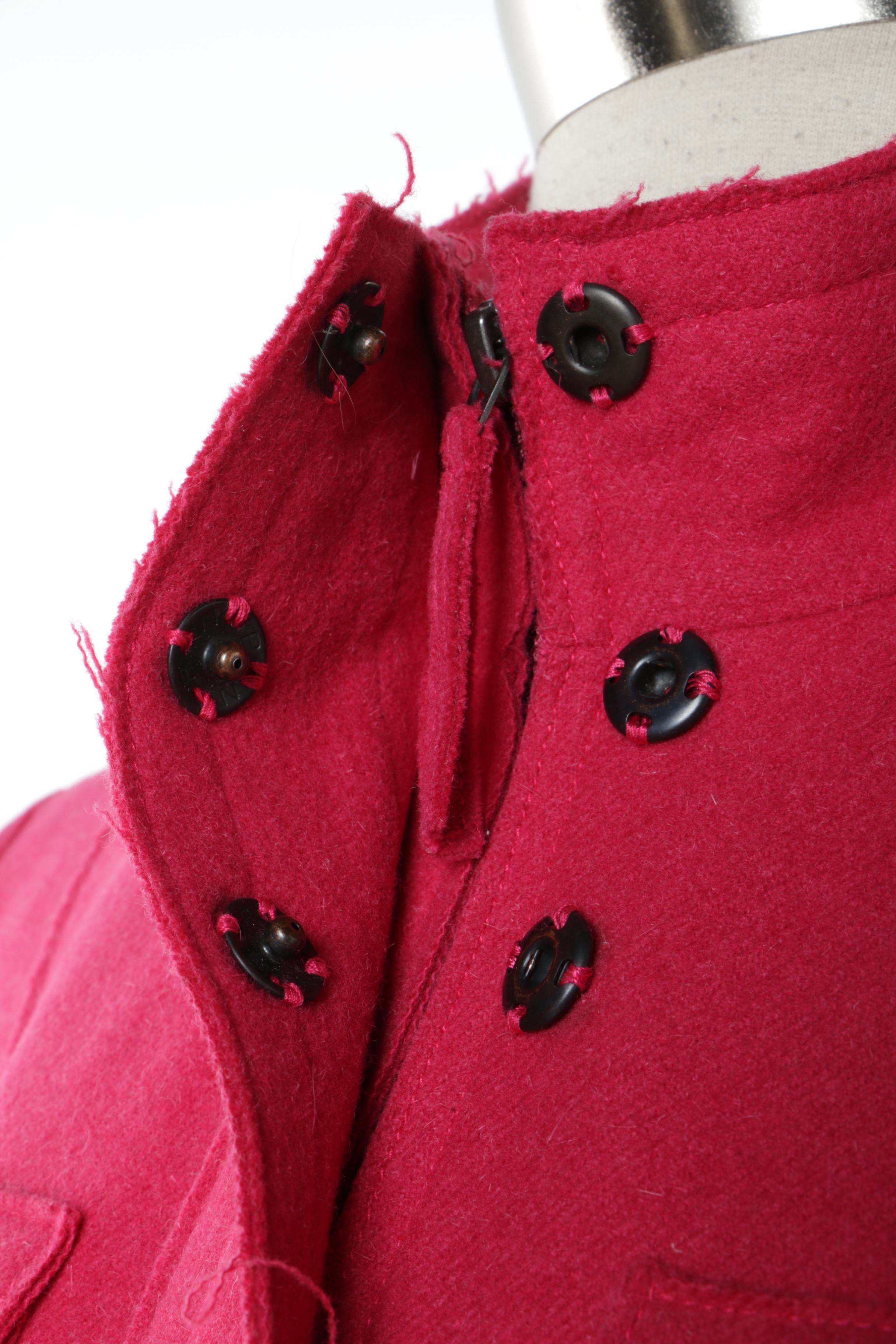 Women's A-K-R-I-S- Punto Pink Wool Blend Jacket