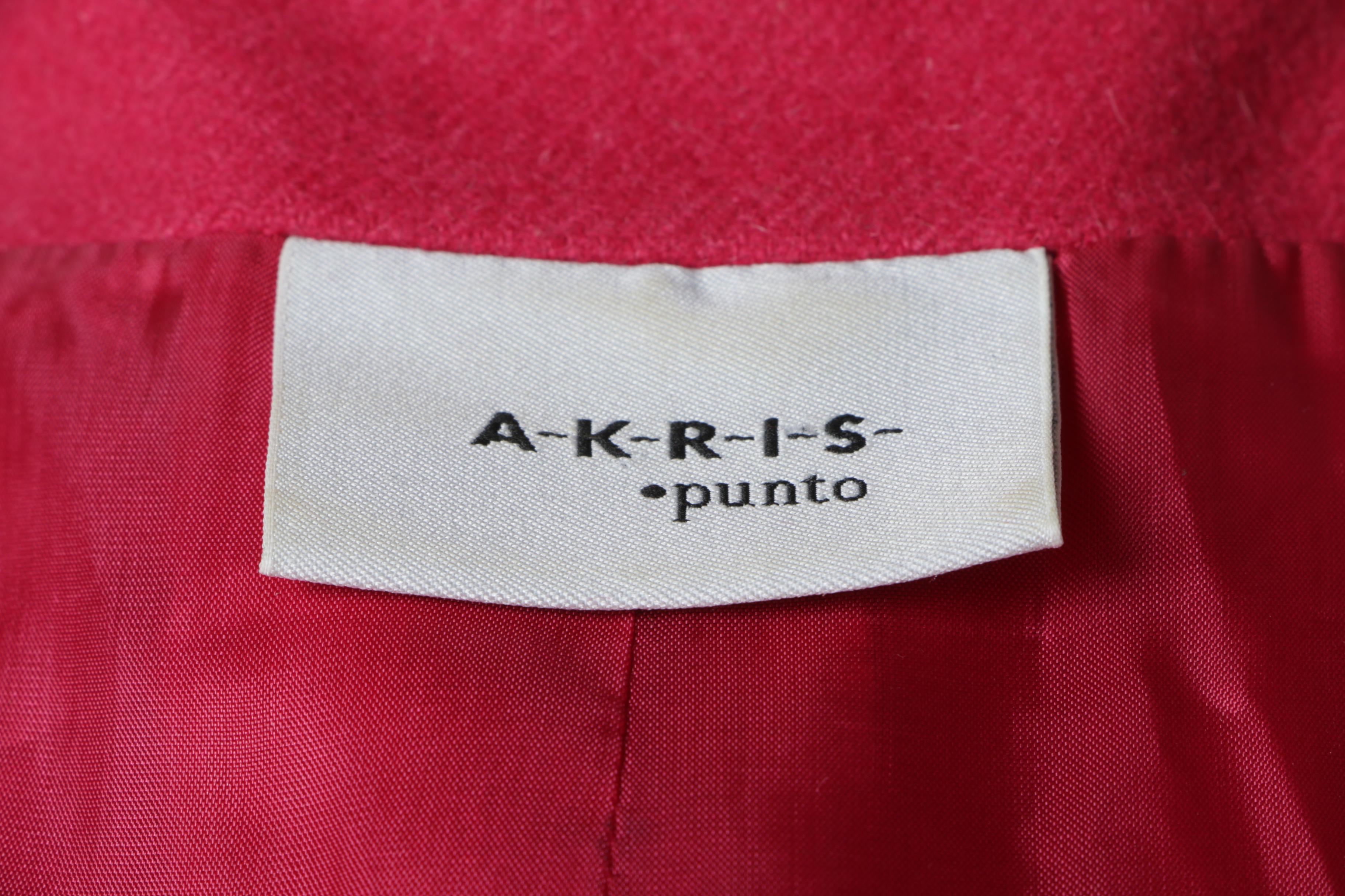 Women's A-K-R-I-S- Punto Pink Wool Blend Jacket