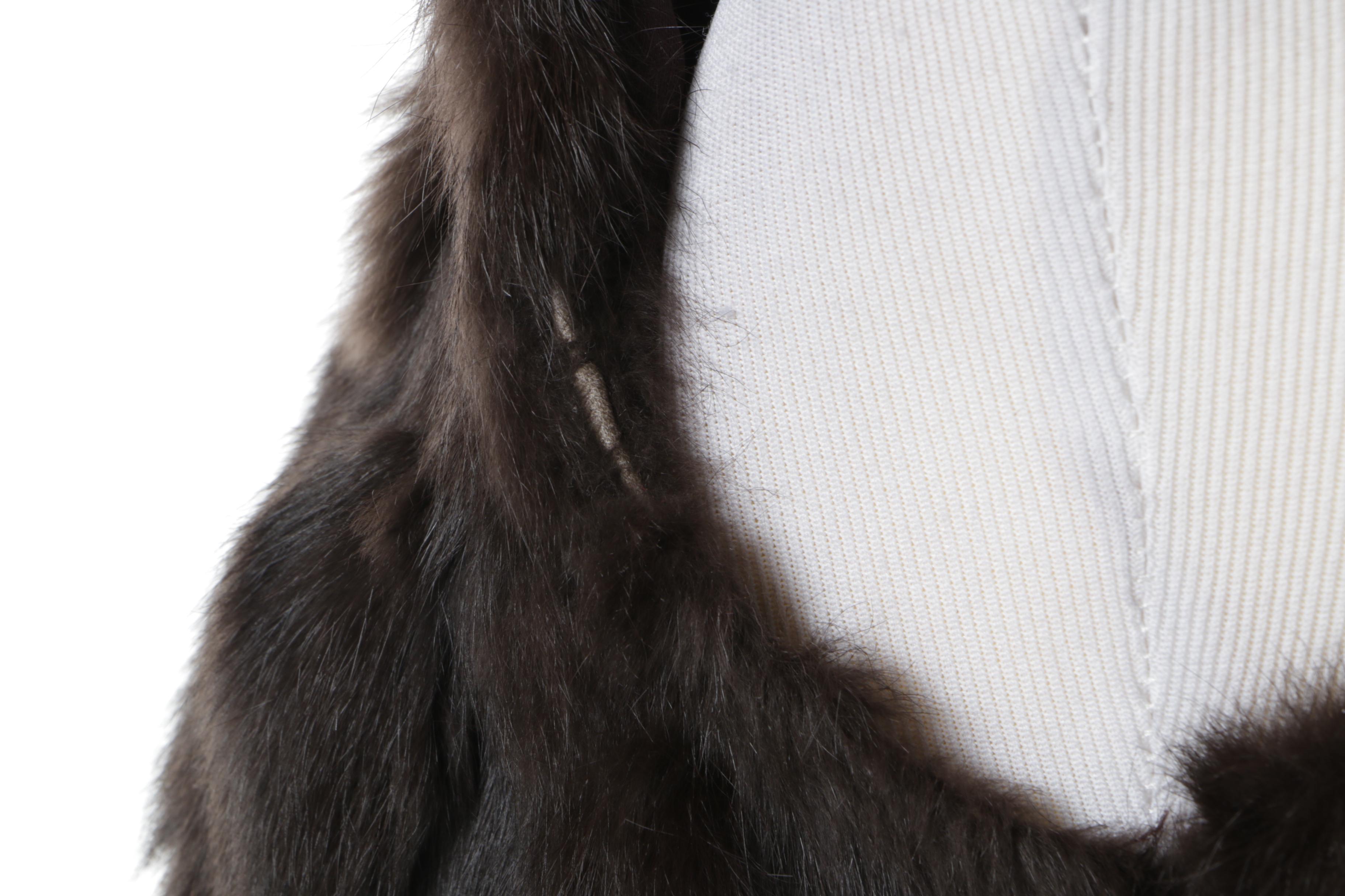 Women's Patrizia Luca Rabbit Fur Vest and Guess Faux Fur Vest