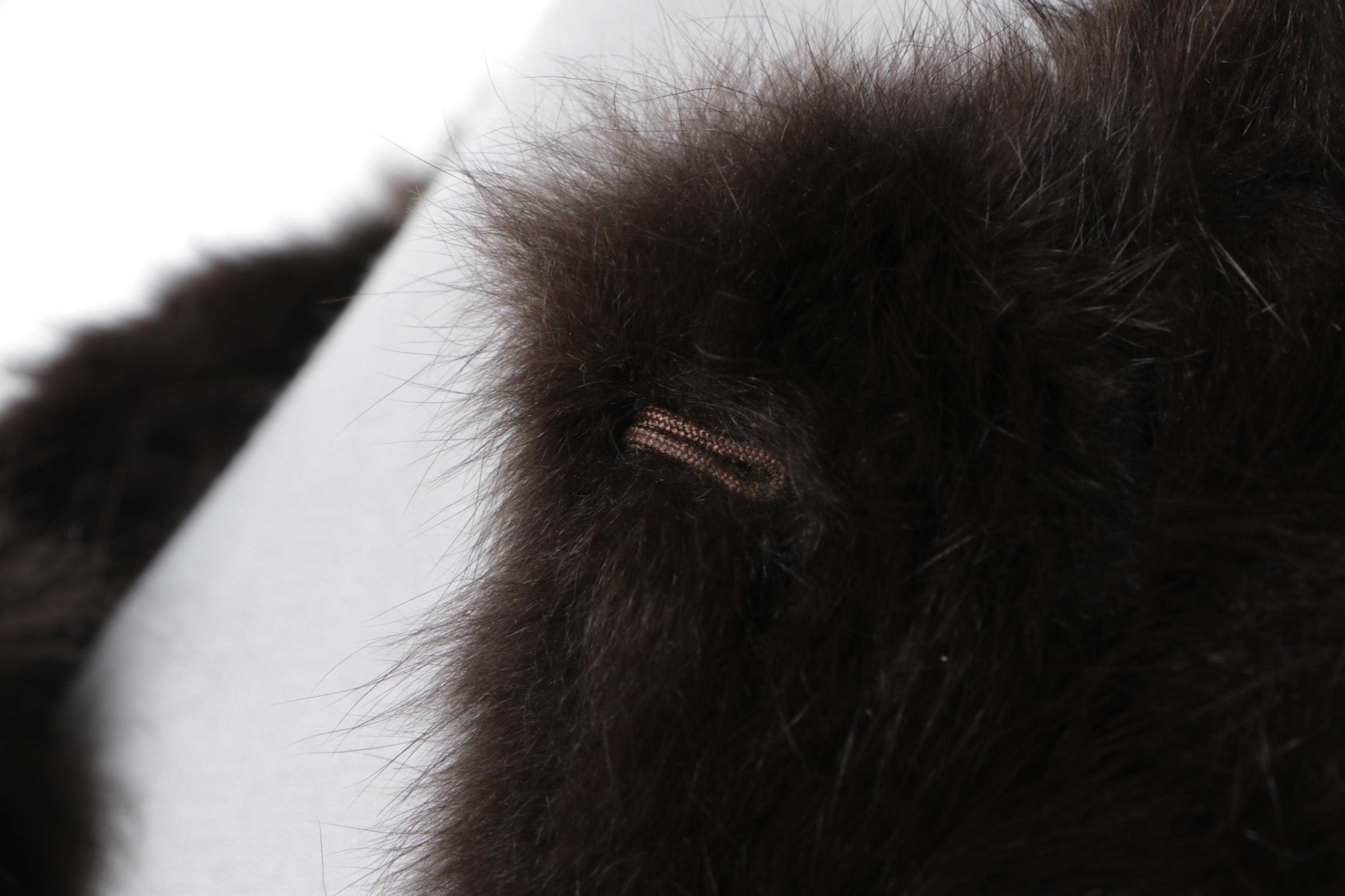 Women's Patrizia Luca Rabbit Fur Vest and Guess Faux Fur Vest