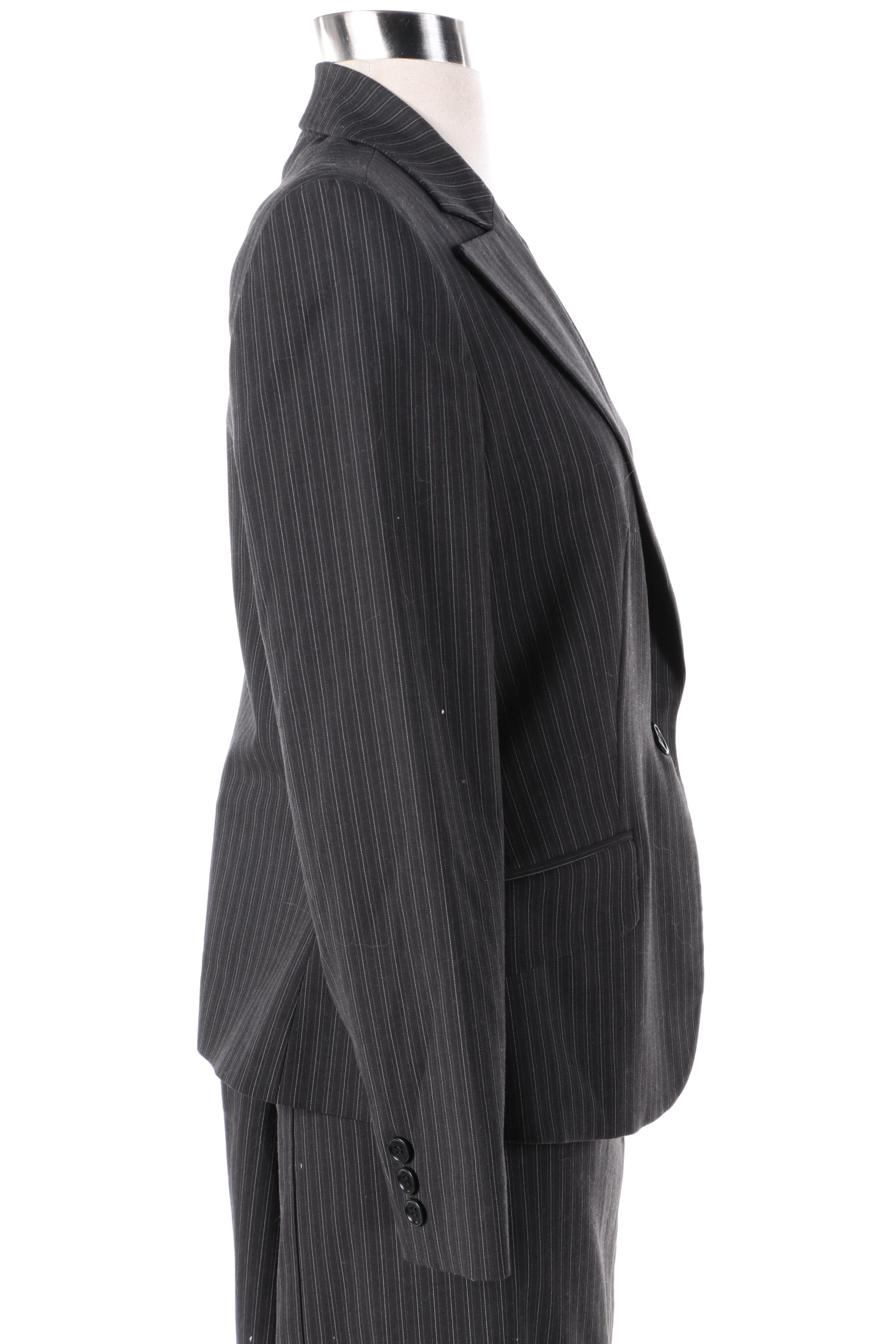 Sisley Pinstripe Skirt Suit and Talco Skirt