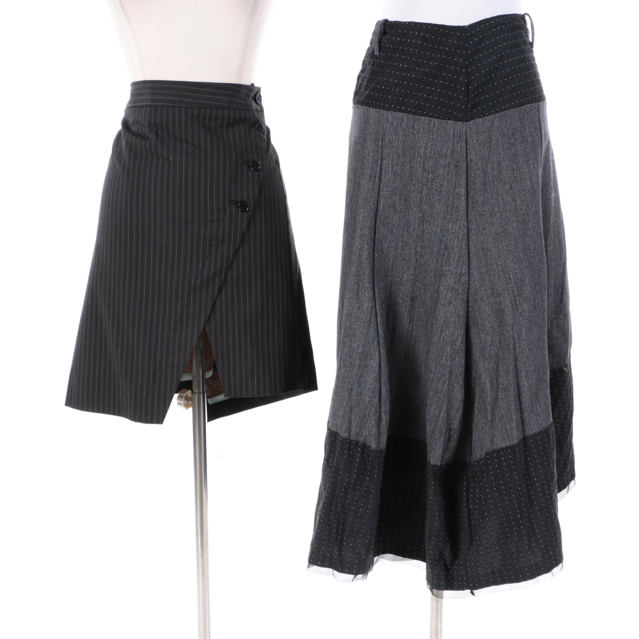 Sisley Pinstripe Skirt Suit and Talco Skirt