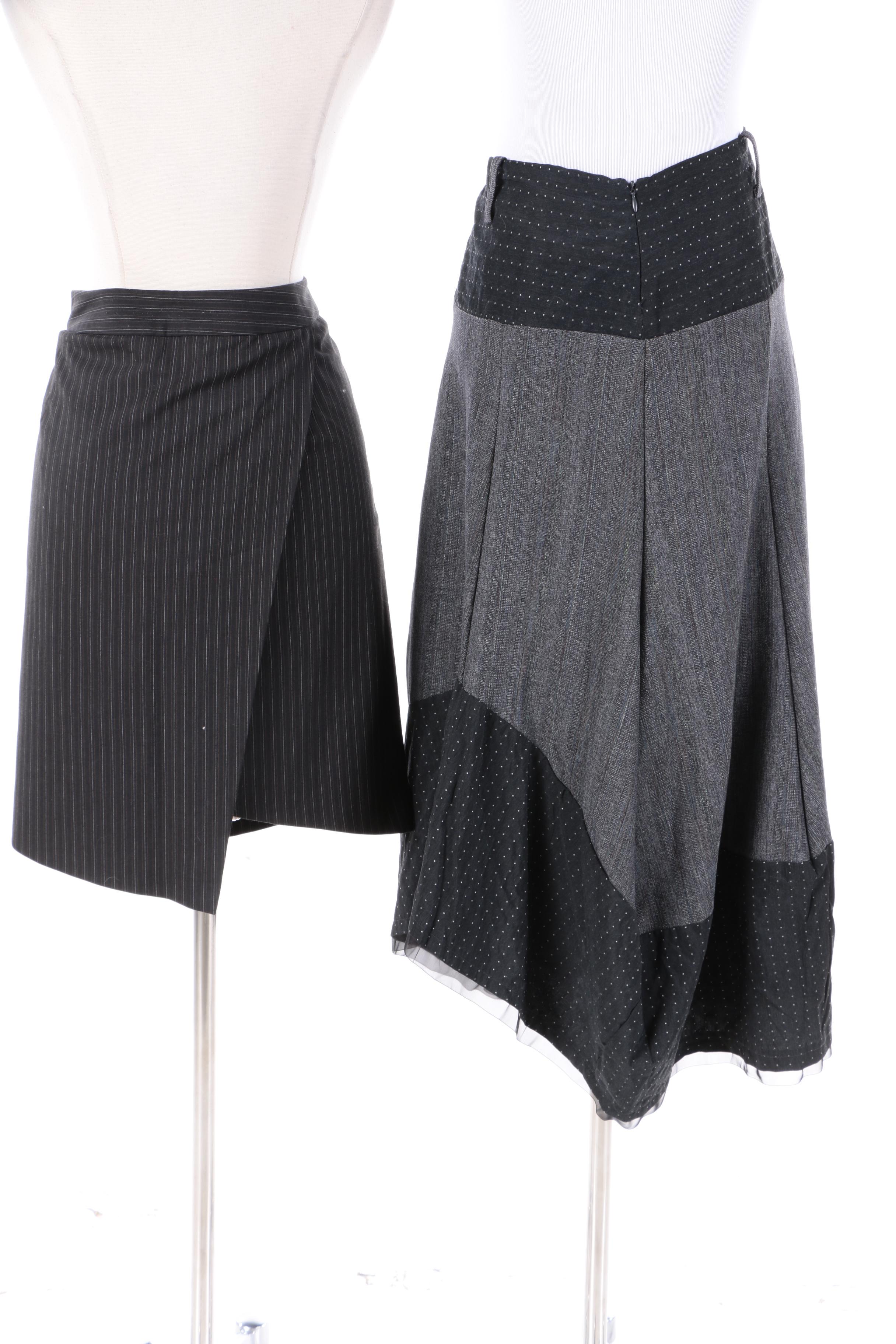 Sisley Pinstripe Skirt Suit and Talco Skirt