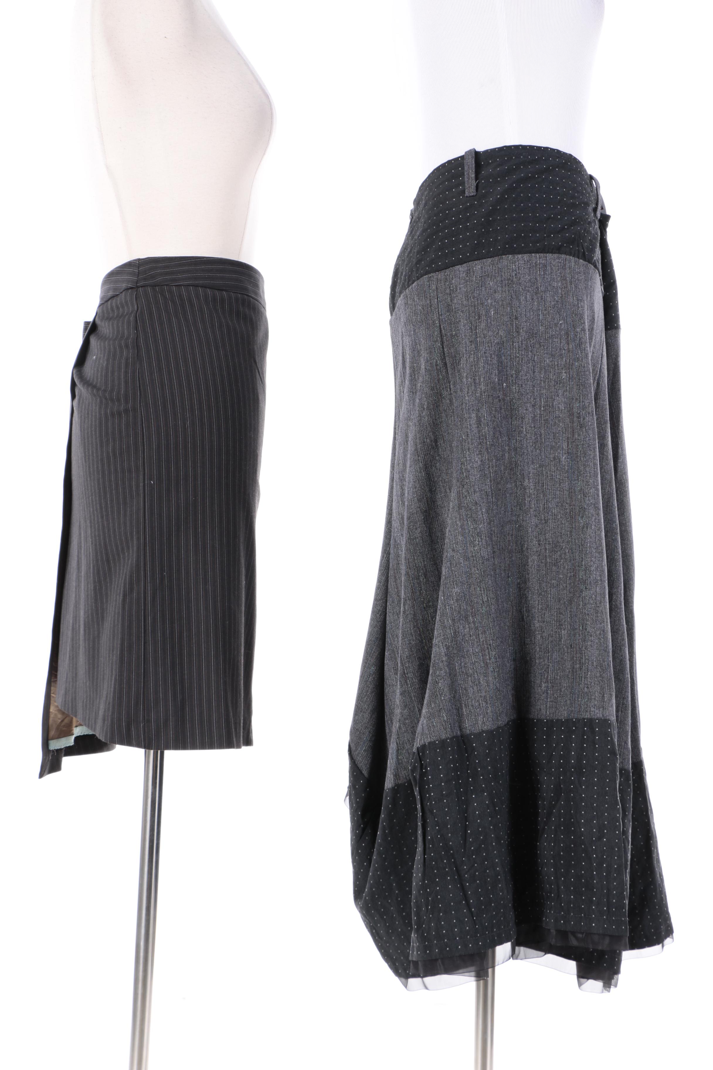 Sisley Pinstripe Skirt Suit and Talco Skirt