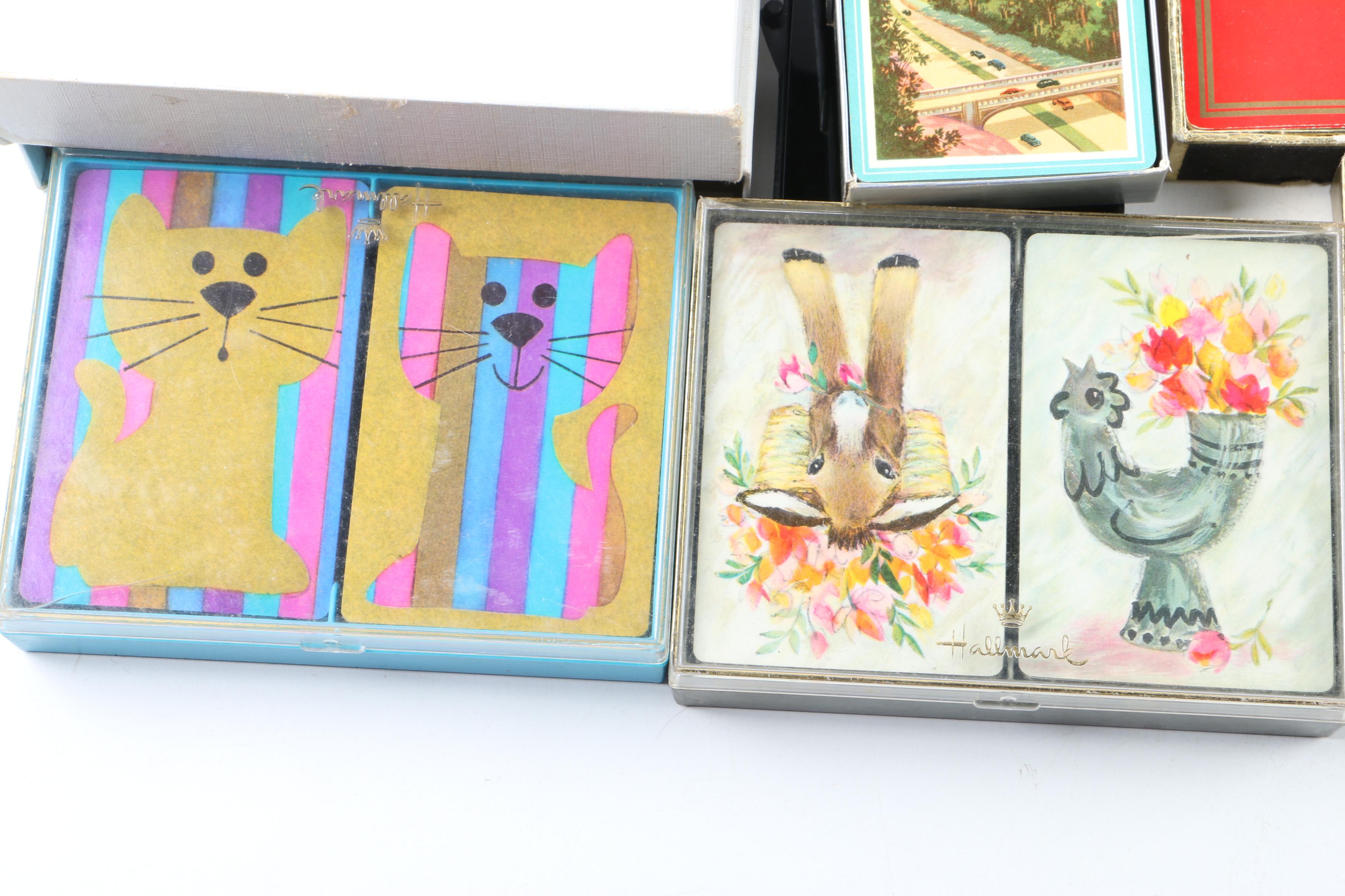 Vintage Playing Card Collection Featuring Hamilton, Stancraft, and More