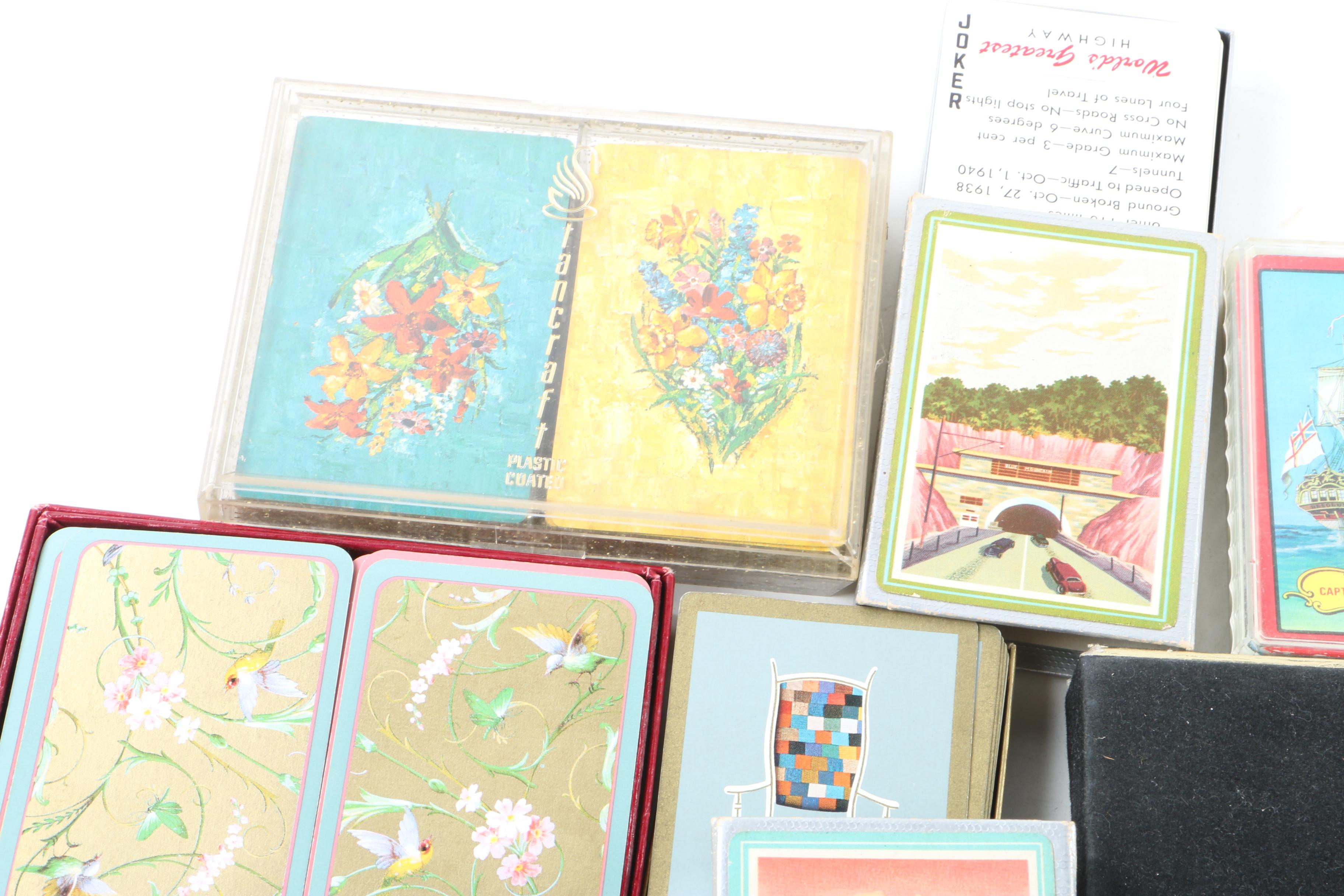 Vintage Playing Card Collection Featuring Hamilton, Stancraft, and More