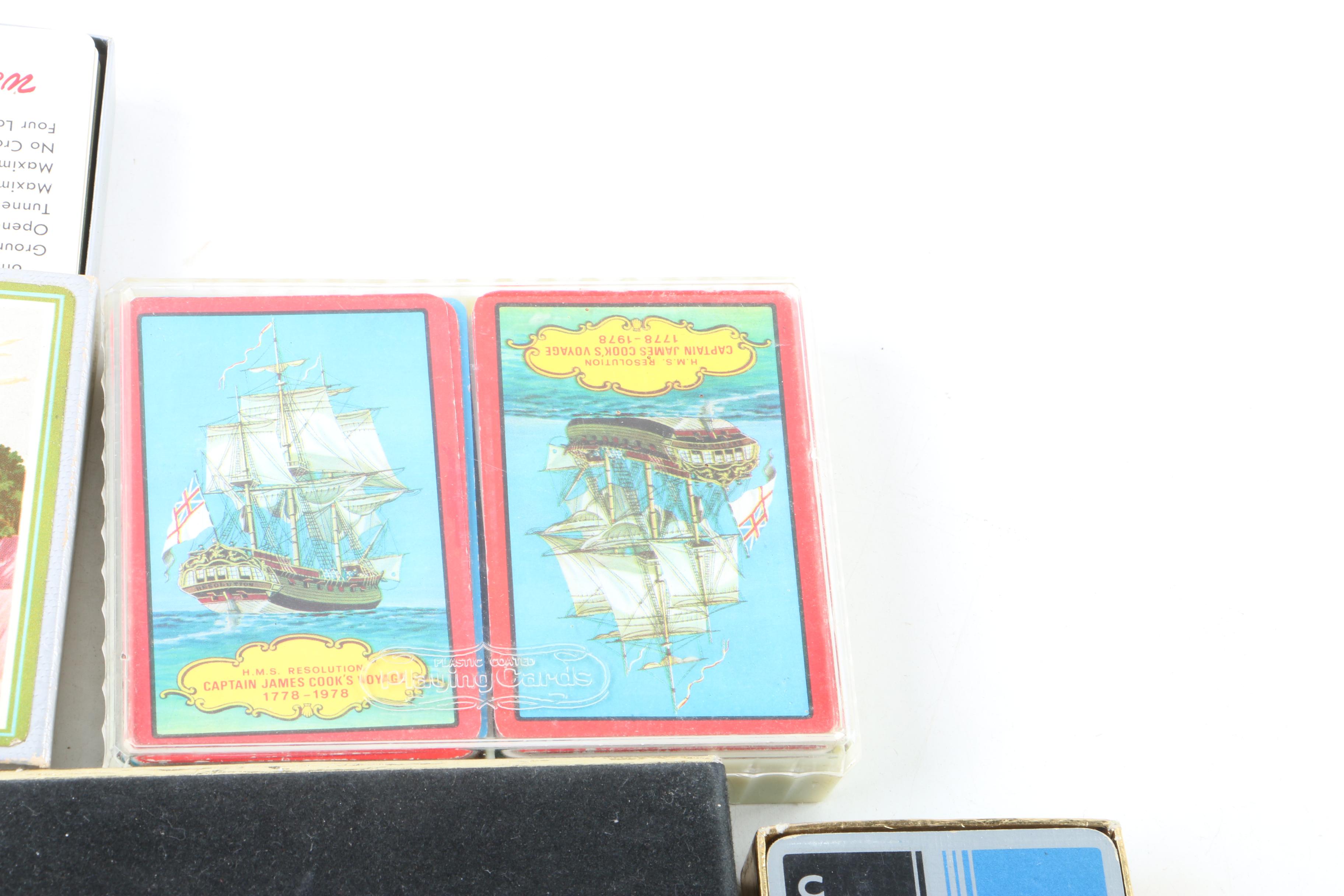 Vintage Playing Card Collection Featuring Hamilton, Stancraft, and More